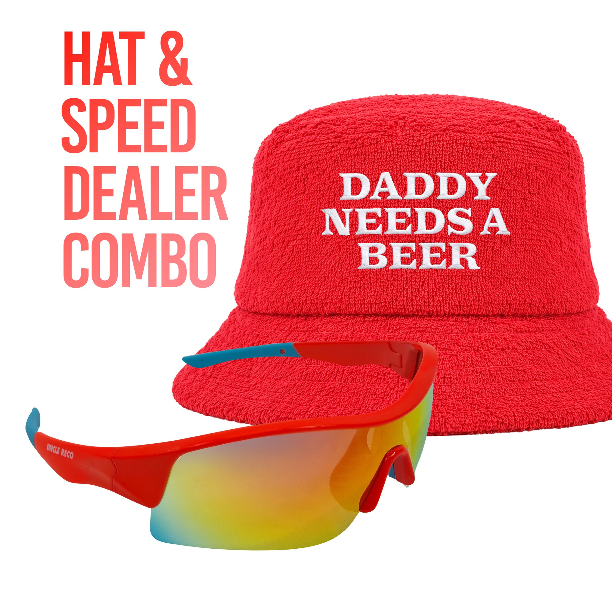DADDY NEEDS A BEER BUCKET HAT COMBO