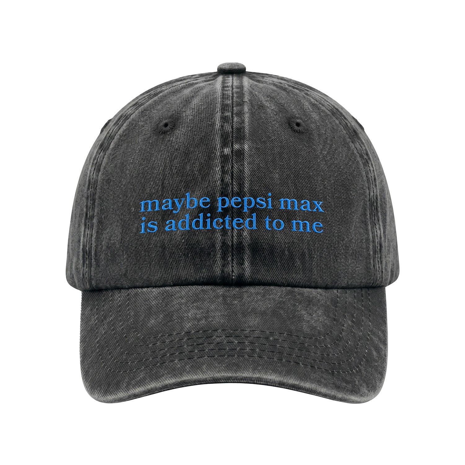 MAX ADDICTED WASHED BLACK DAD HAT MAX ADDICTED WASHED BLACK DAD HAT