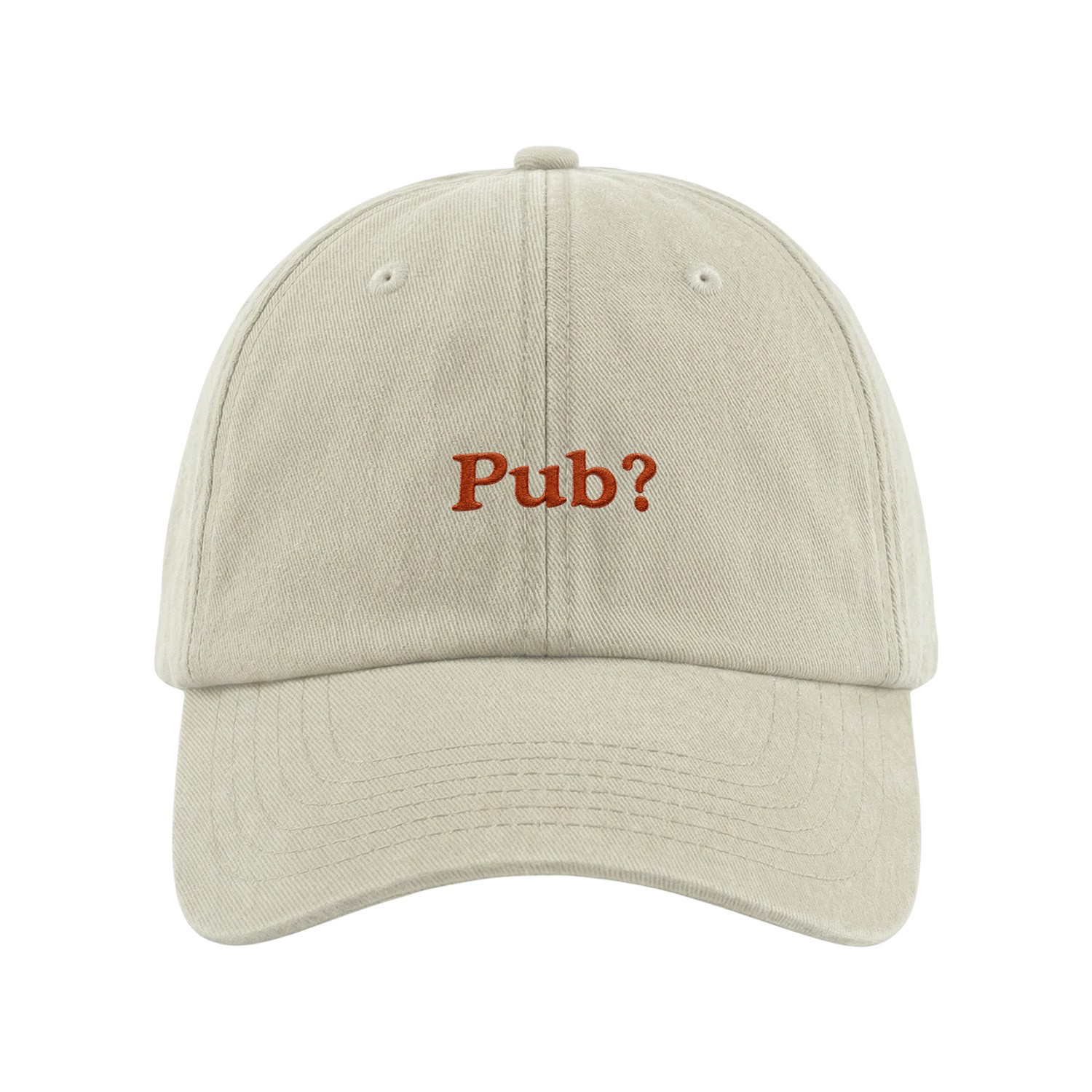PUB? WASHED SAND DAD HAT PUB? WASHED SAND DAD HAT