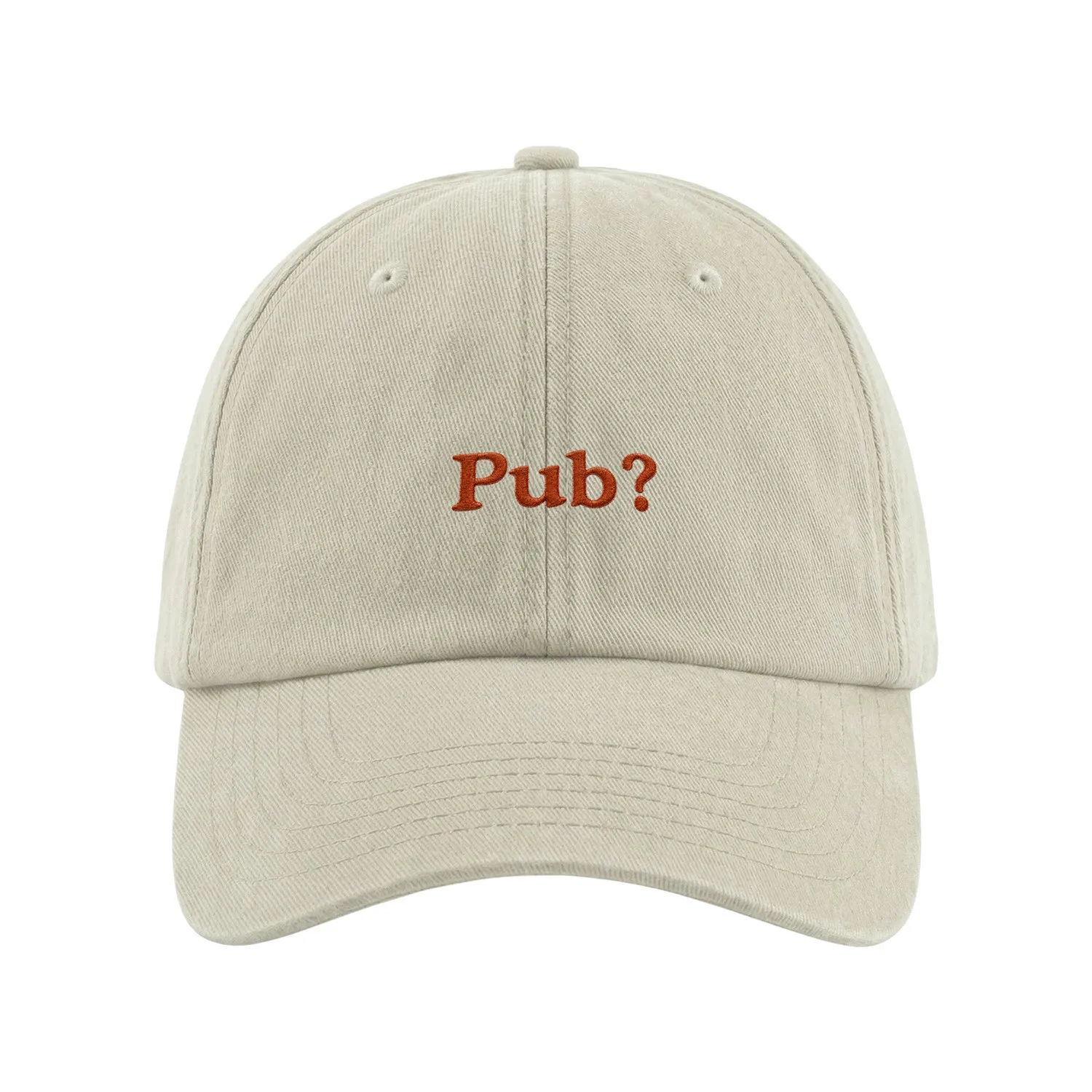 PUB? WASHED SAND DAD HAT PUB? WASHED SAND DAD HAT