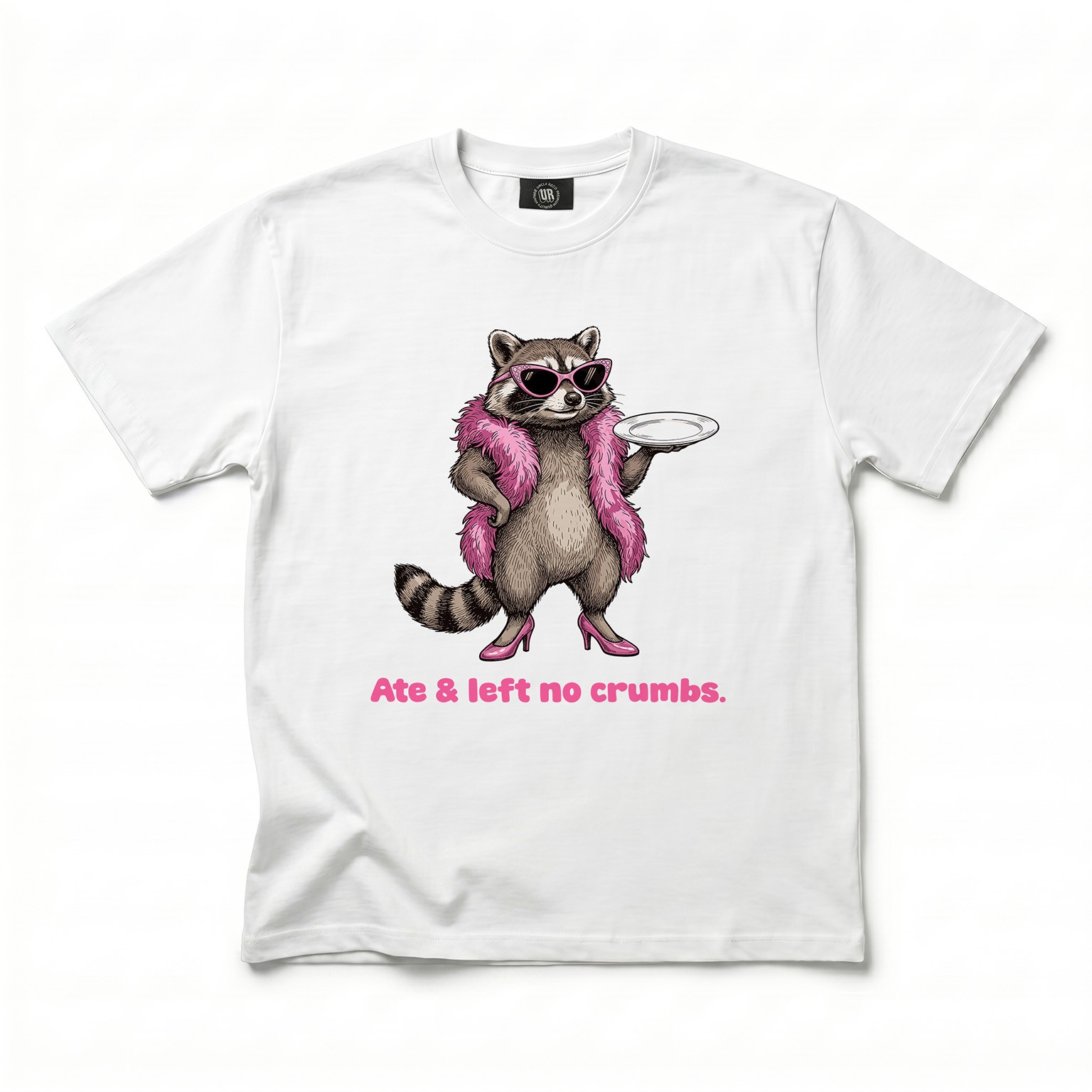 ATE AND LEFT NO CRUMBS WHITE TEE