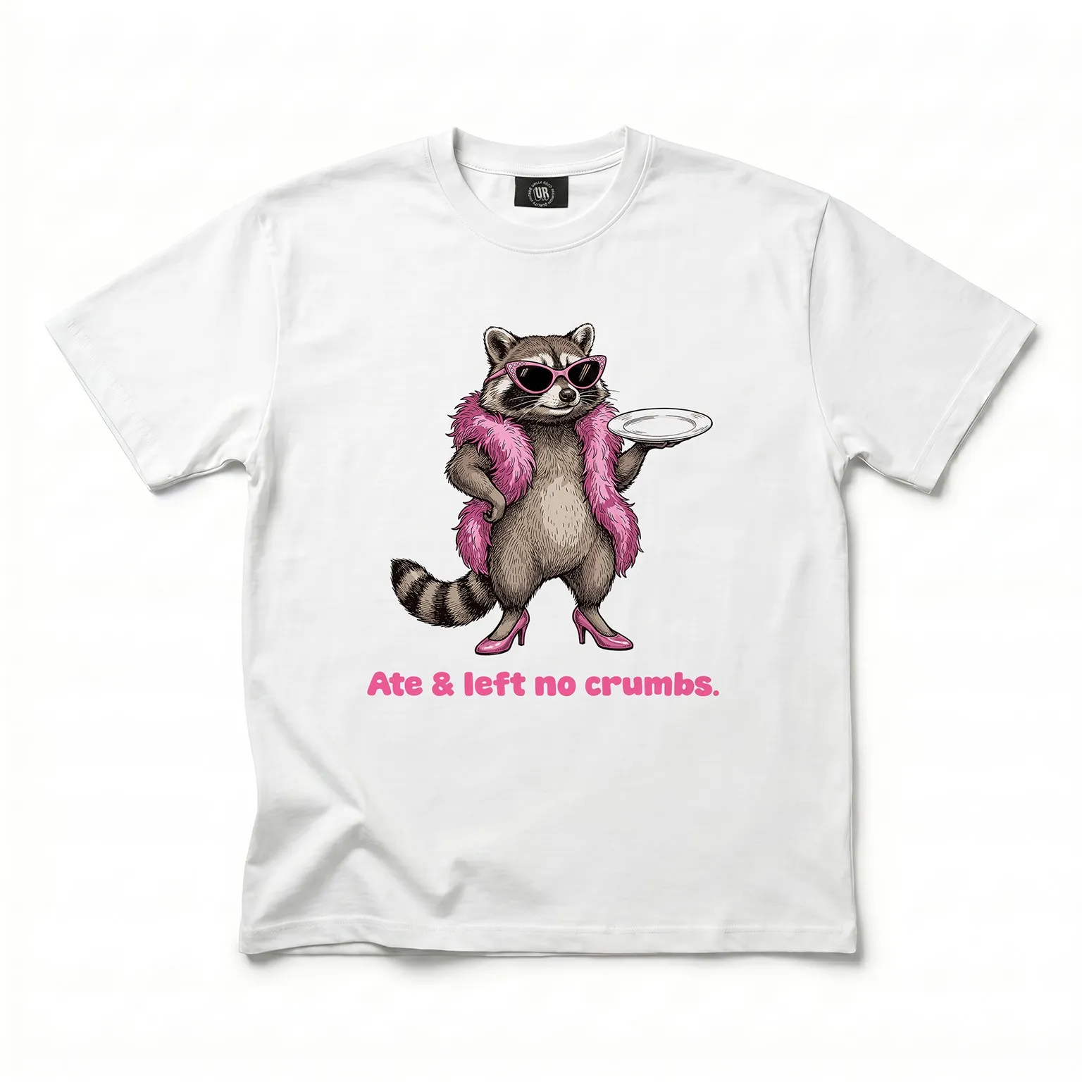 ATE AND LEFT NO CRUMBS WHITE TEE
