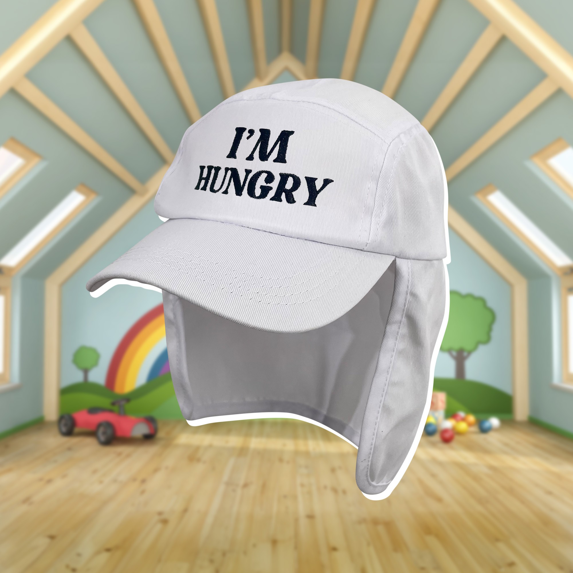 KIDS I'M HUNGRY WHITE LEGIONNAIRES HAT KIDS I'M HUNGRY WHITE LEGIONNAIRES HAT