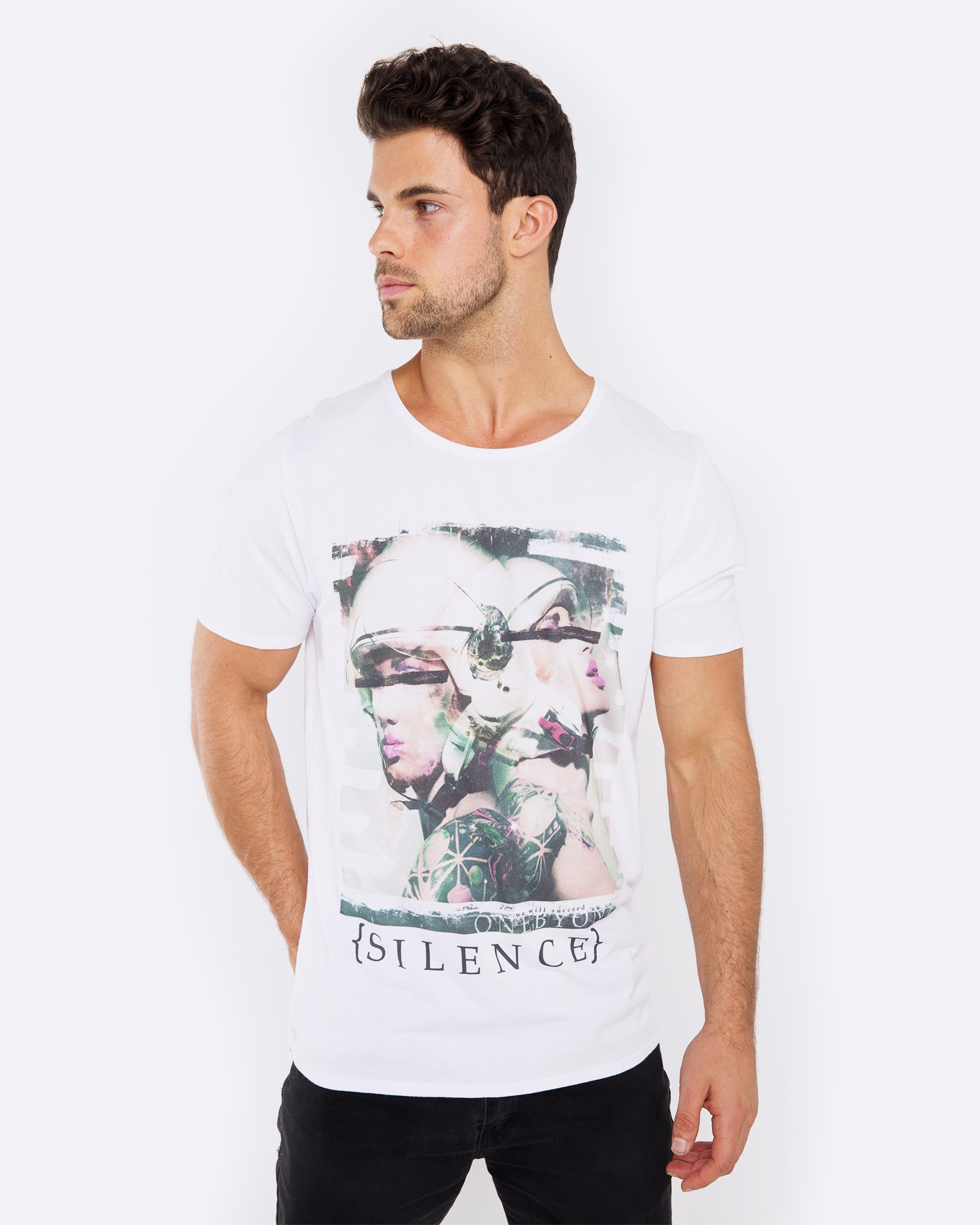 SILENCE WHITE TEE