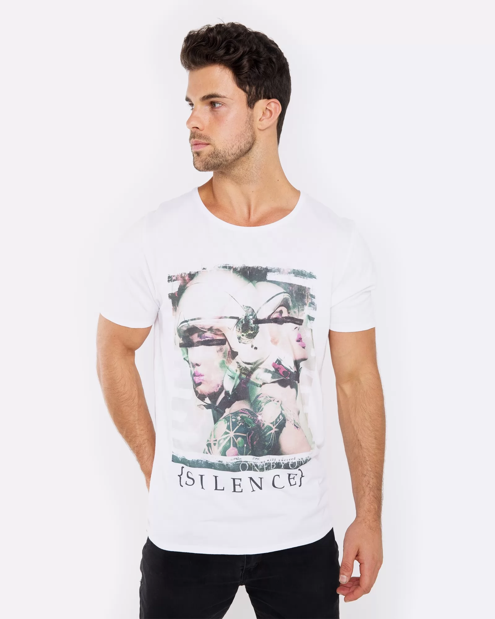SILENCE WHITE TEE