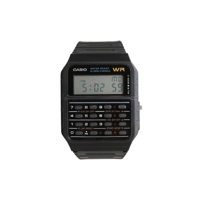 WR CASIO BLACK CALCULATOR WATCH WR CASIO BLACK CALCULATOR WATCH