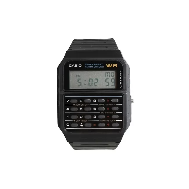 WR CASIO BLACK CALCULATOR WATCH WR CASIO BLACK CALCULATOR WATCH