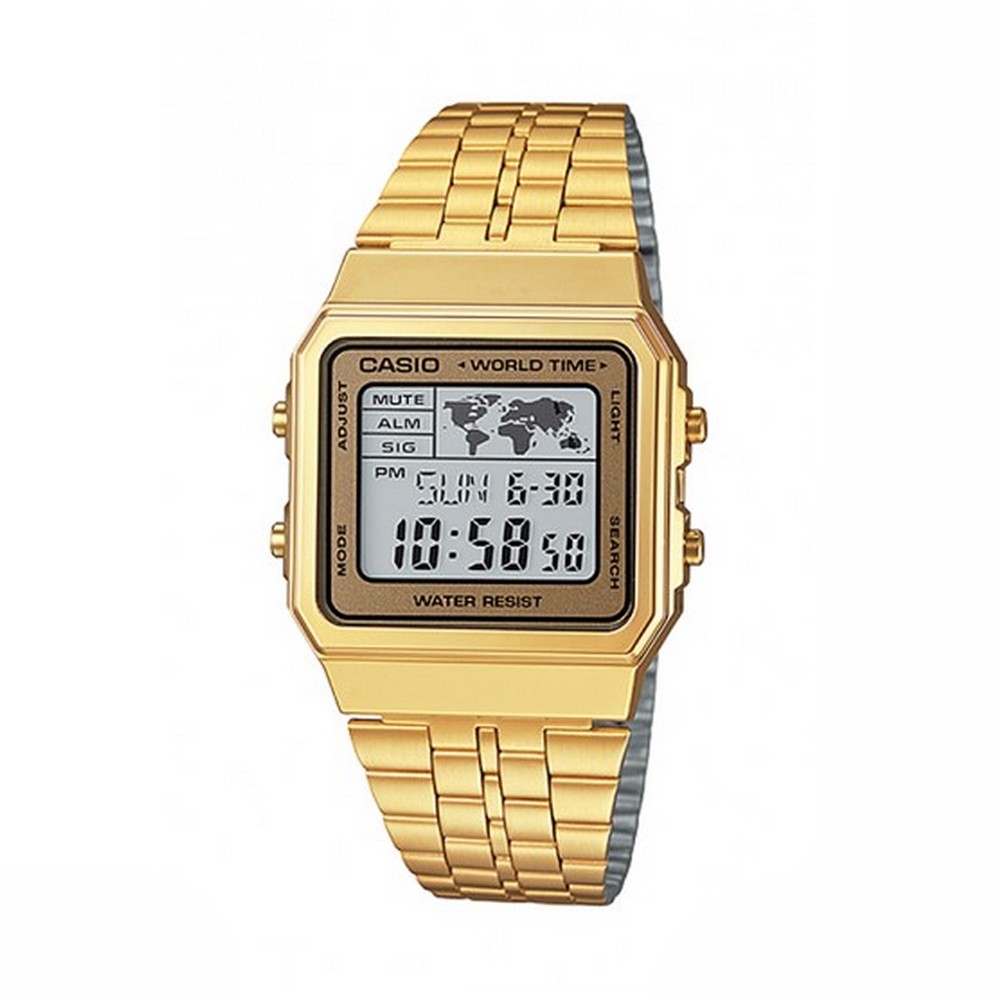 VINTAGE CASIO WORLD TIME GOLD VINTAGE CASIO WORLD TIME GOLD