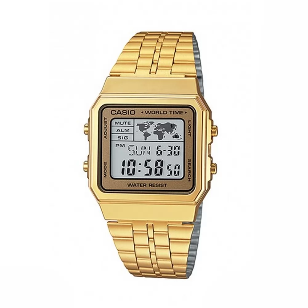 VINTAGE CASIO WORLD TIME GOLD VINTAGE CASIO WORLD TIME GOLD
