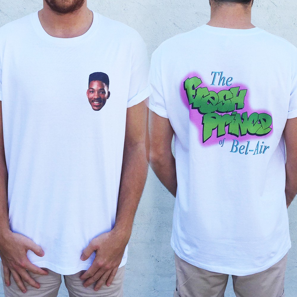 BEL AIR FRESH FRONT AND BACK TEE BEL AIR FRESH FRONT AND BACK TEE