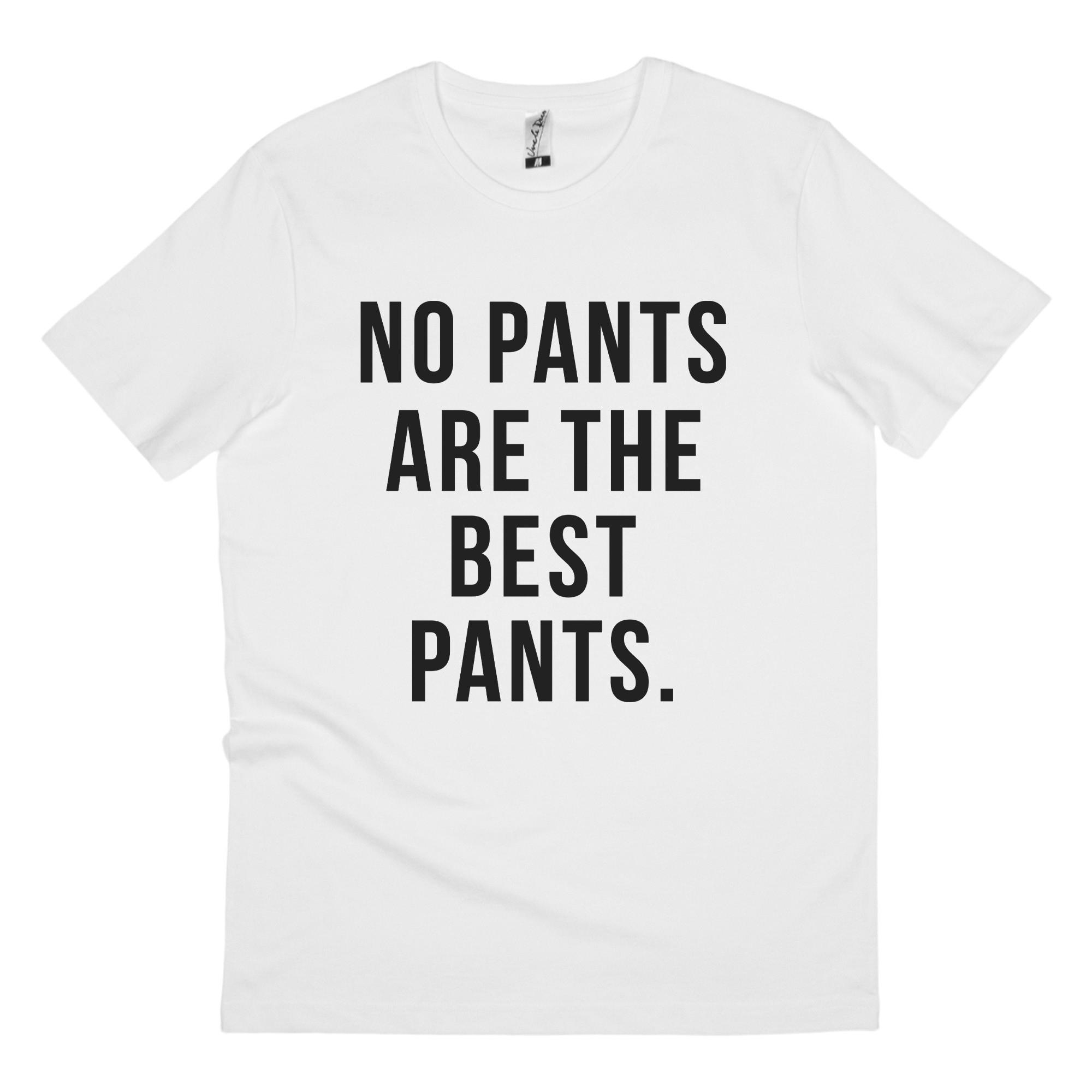 NO PANTS WHITE TEE