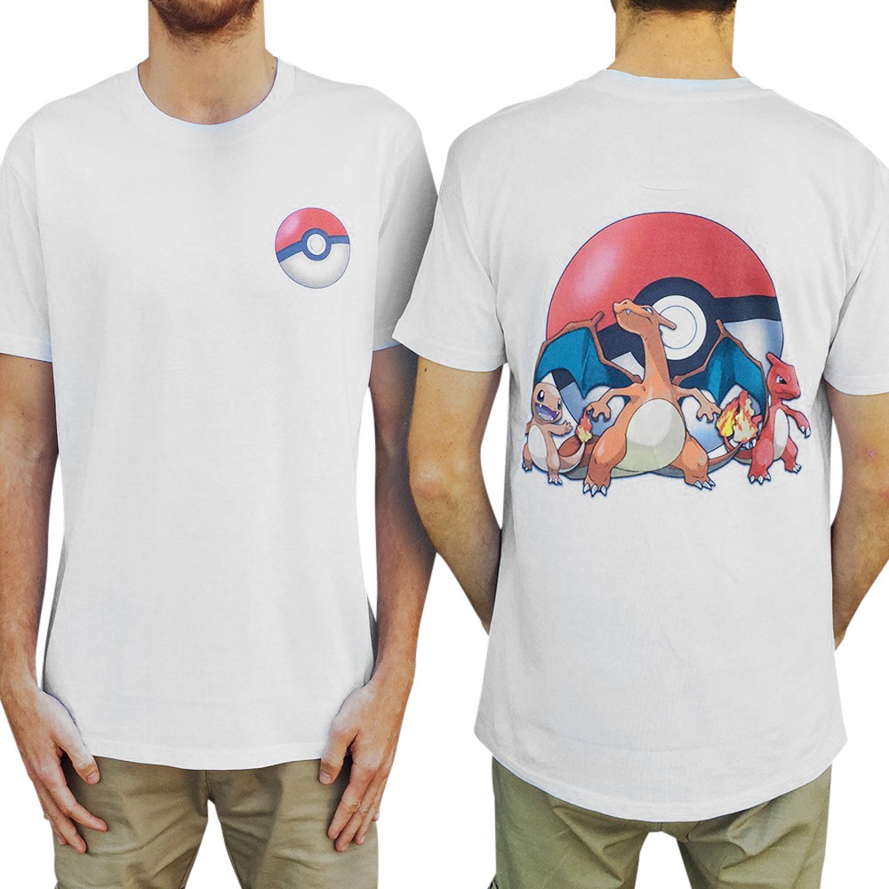 CHARIZARD EVOLUTION FRONT AND BACK TEE