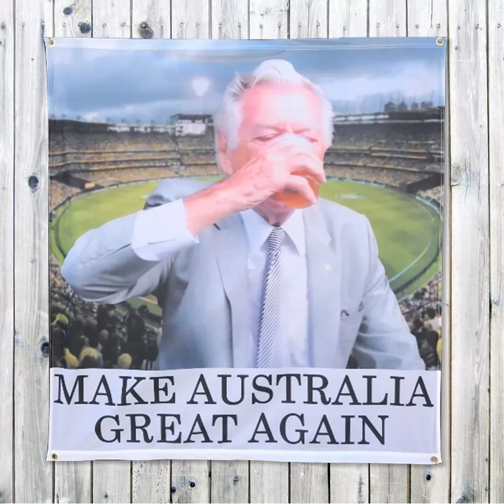GREAT AGAIN BOB WALL HANGING 1120 x 1200mm GREAT AGAIN BOB WALL HANGING 1120 x 1200mm