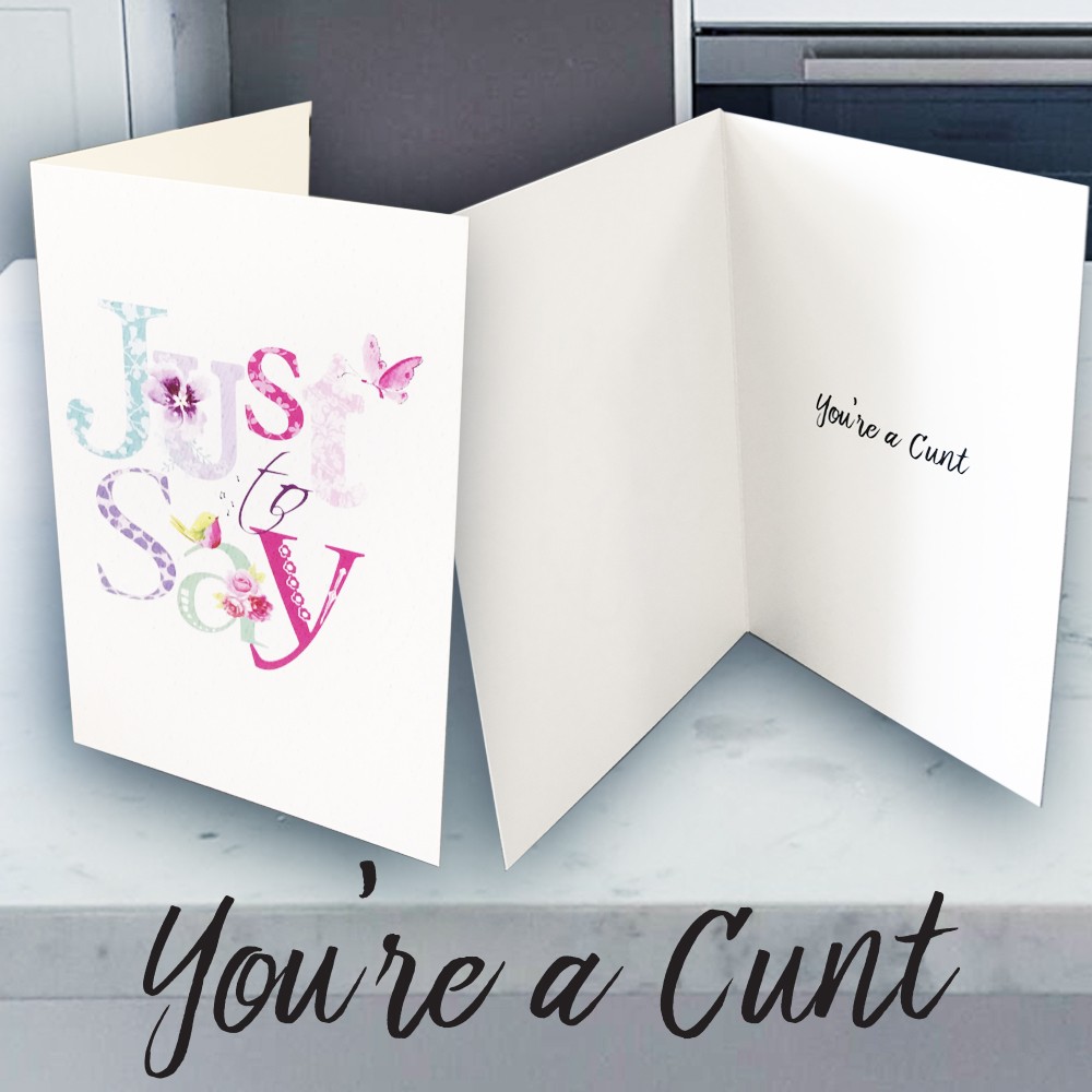 JUST TO SAY CARD
