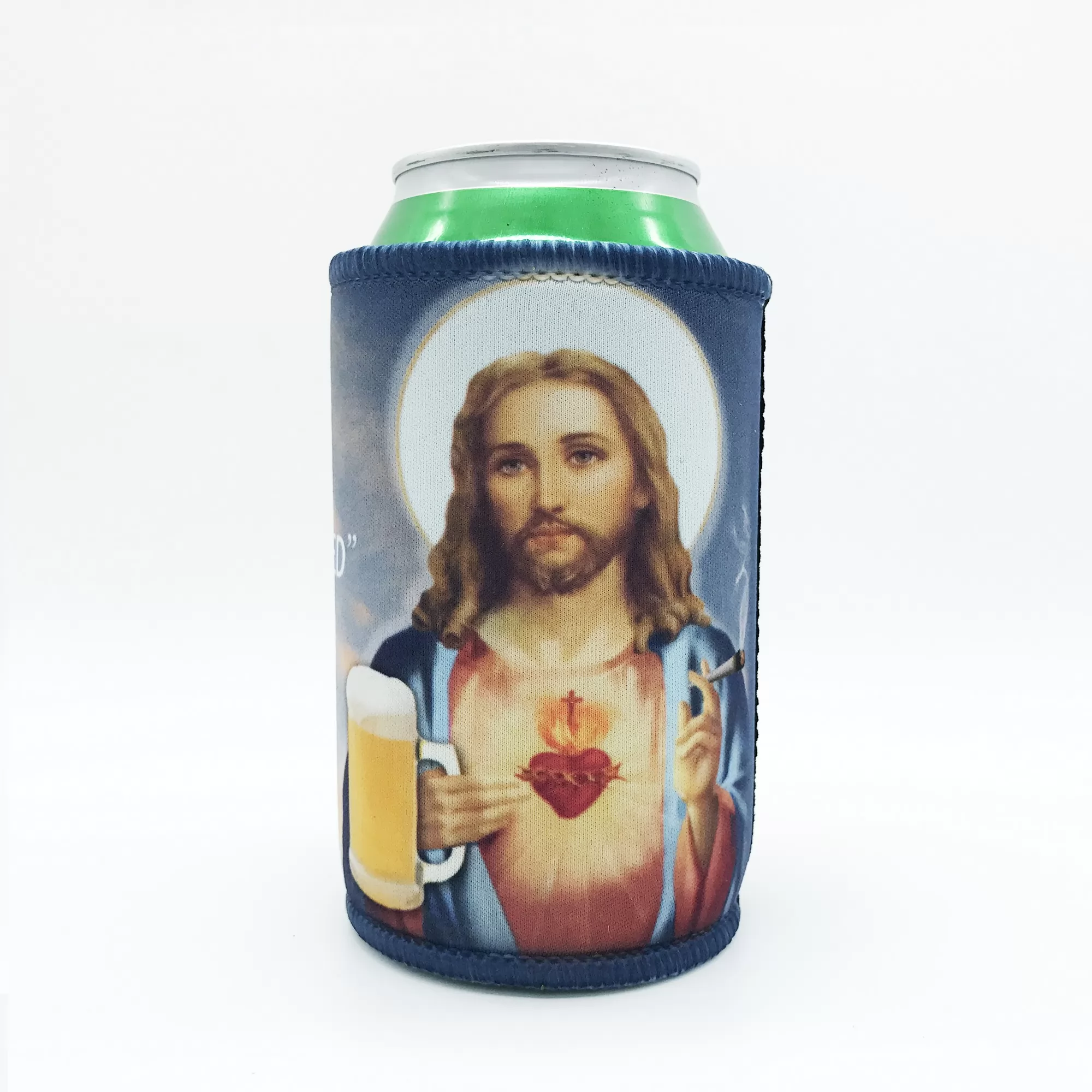 DRUNK CHRIST STUBBY HOLDER