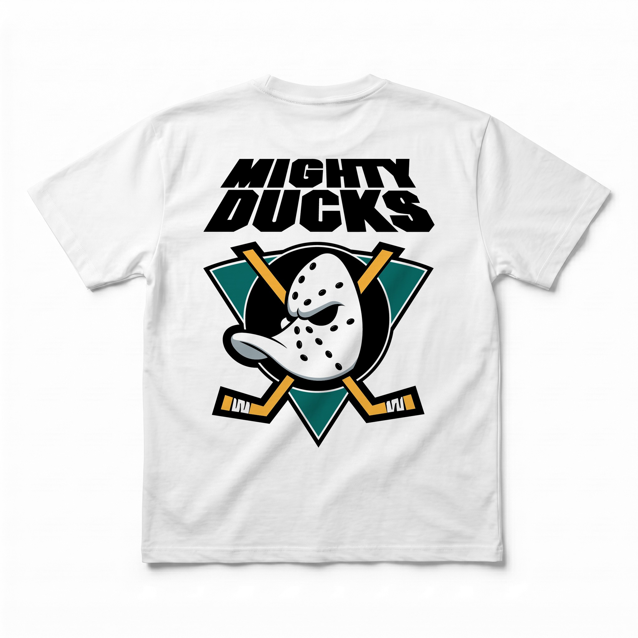 QUACK FRONT AND BACK WHITE TEE
