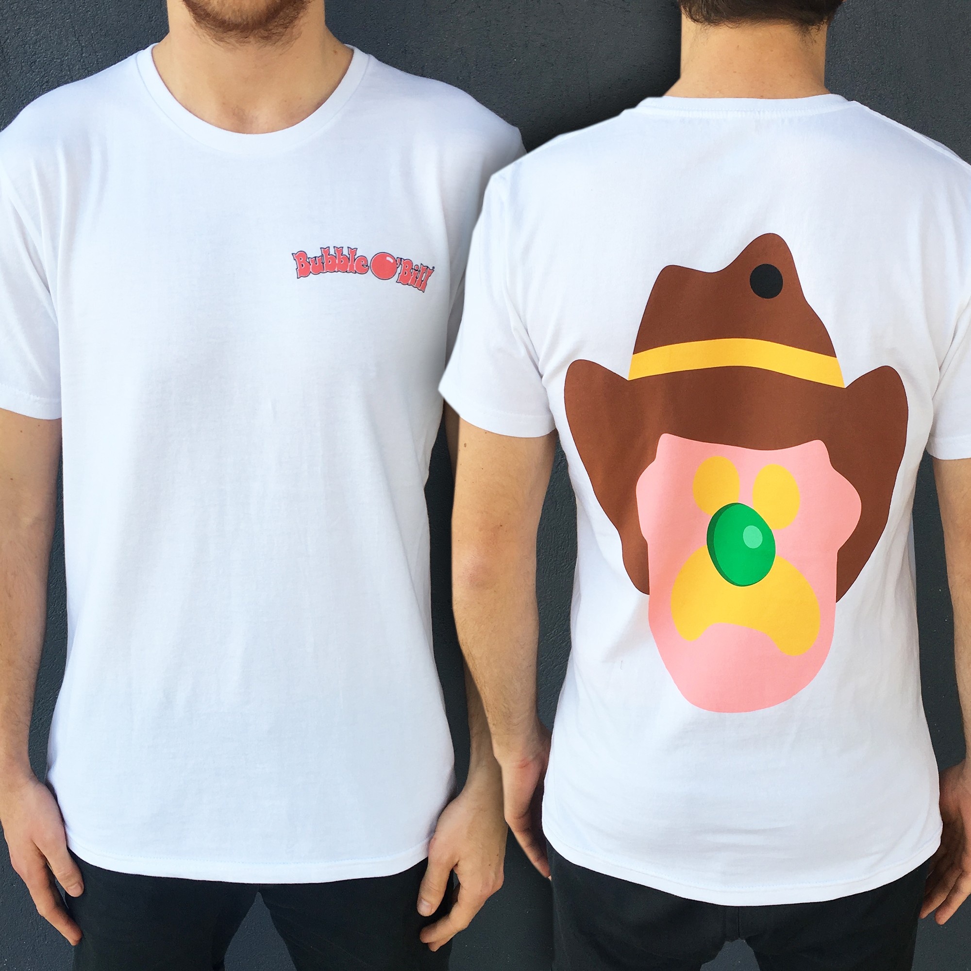FRONT AND BACK ICE CREAM WHITE TEE