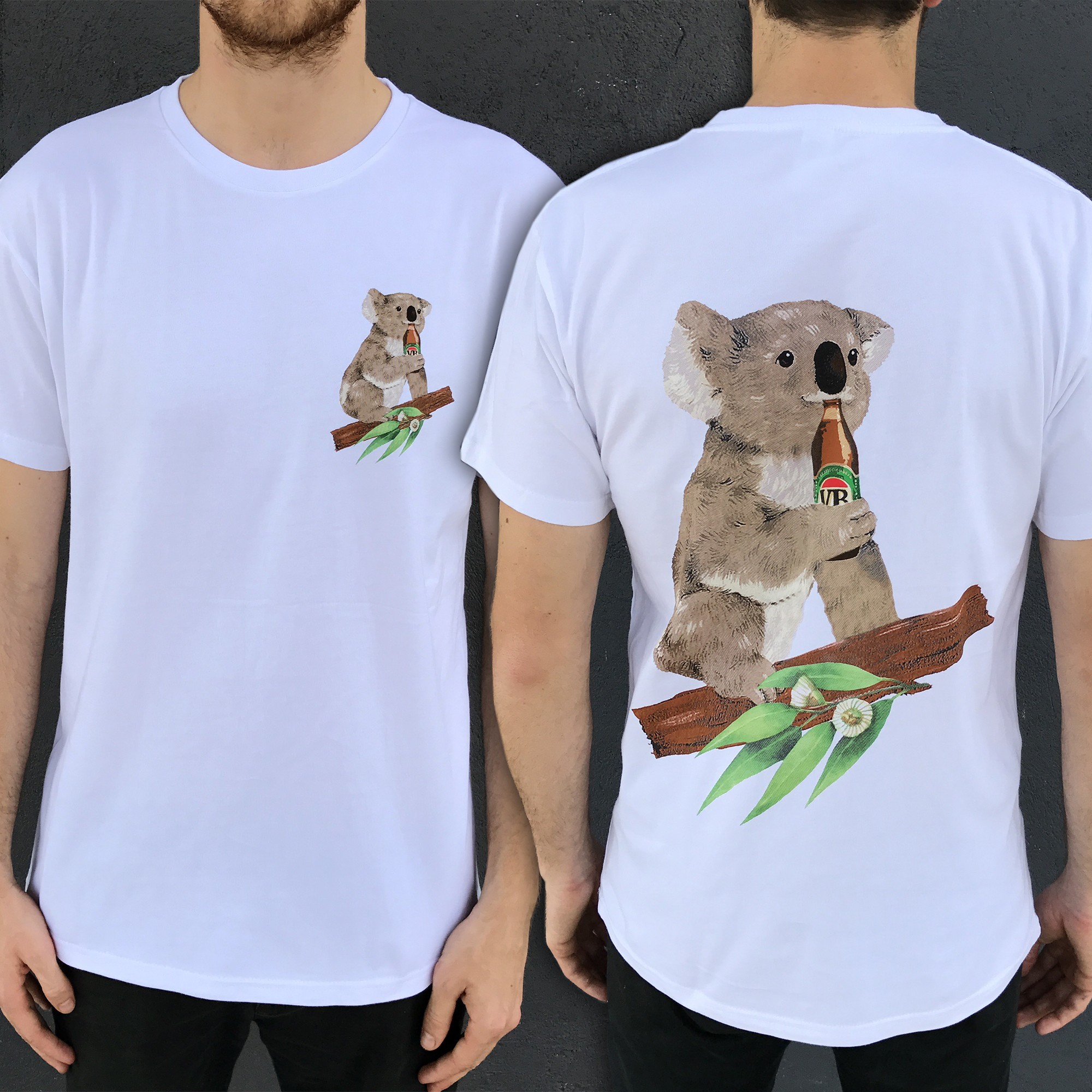 Koala Beers Front And Back Tee Uncle Reco