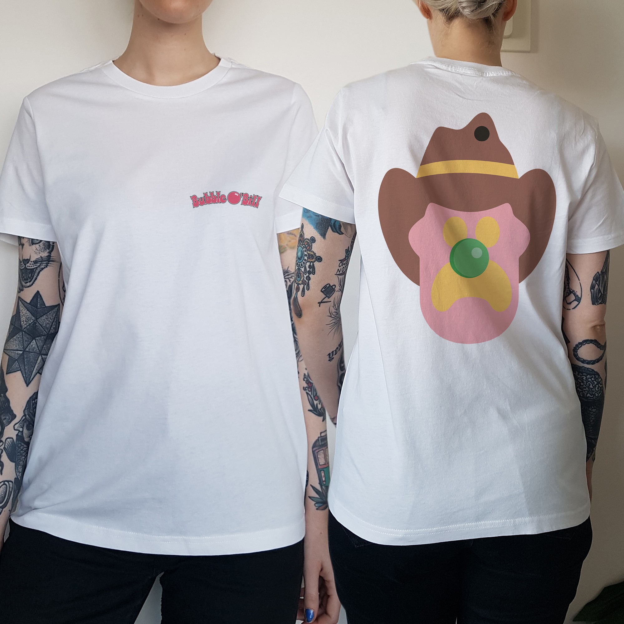 WOMENS ICE CREAM FRONT AND BACK TEE