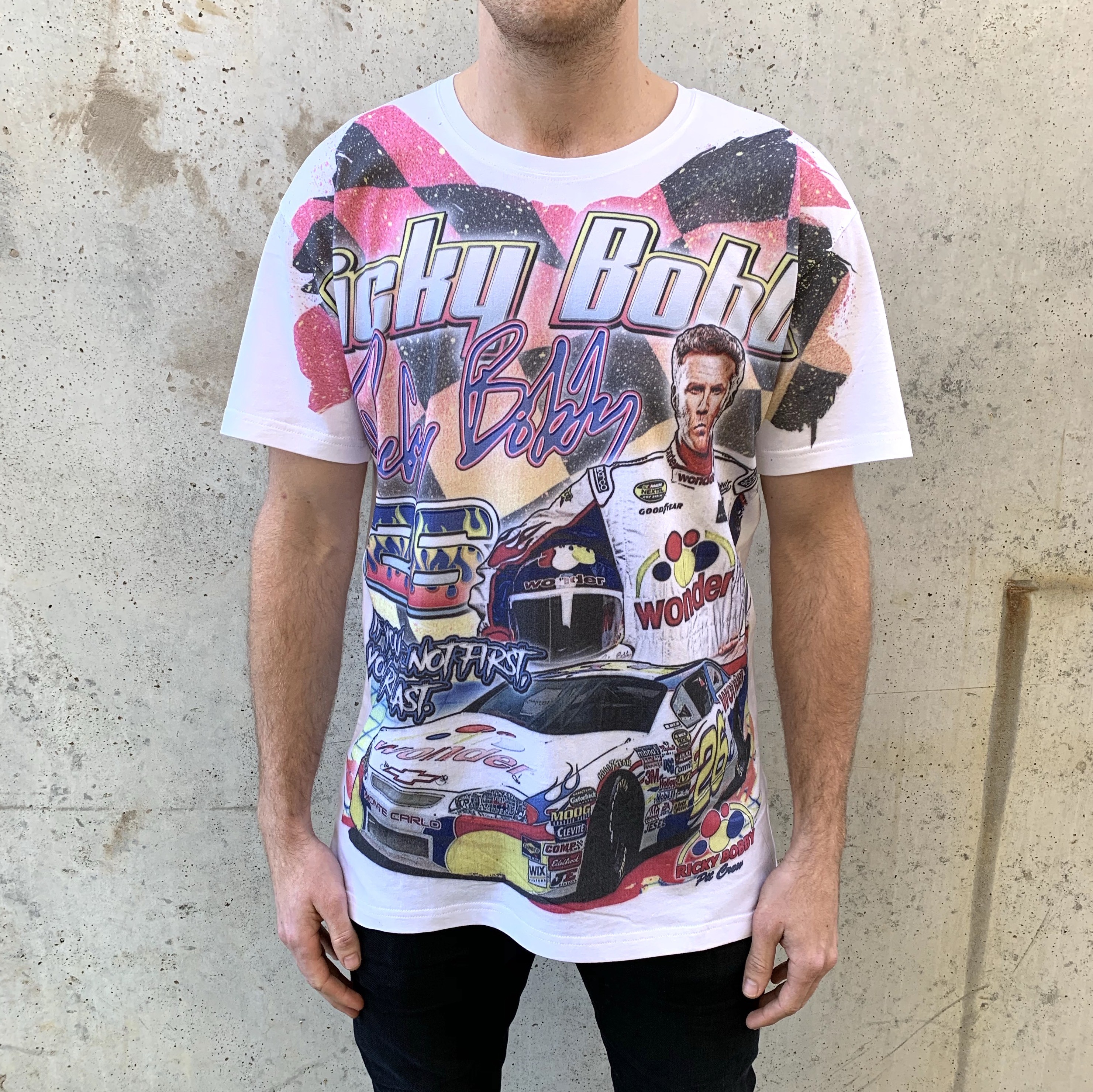 Vintage Ricky Bobby Nascar Style Tee Uncle Reco