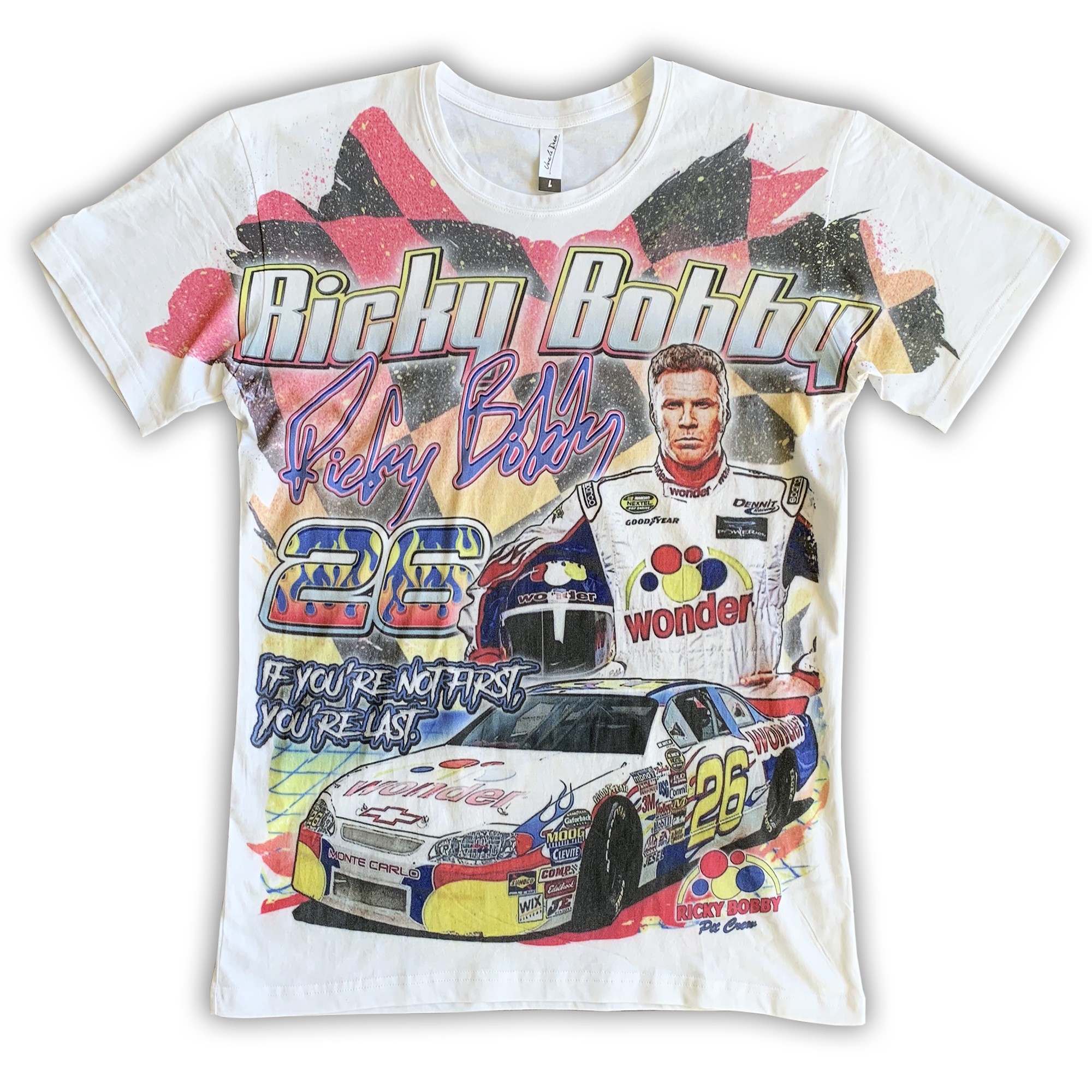 Vintage Ricky Bobby Nascar Style Tee Uncle Reco