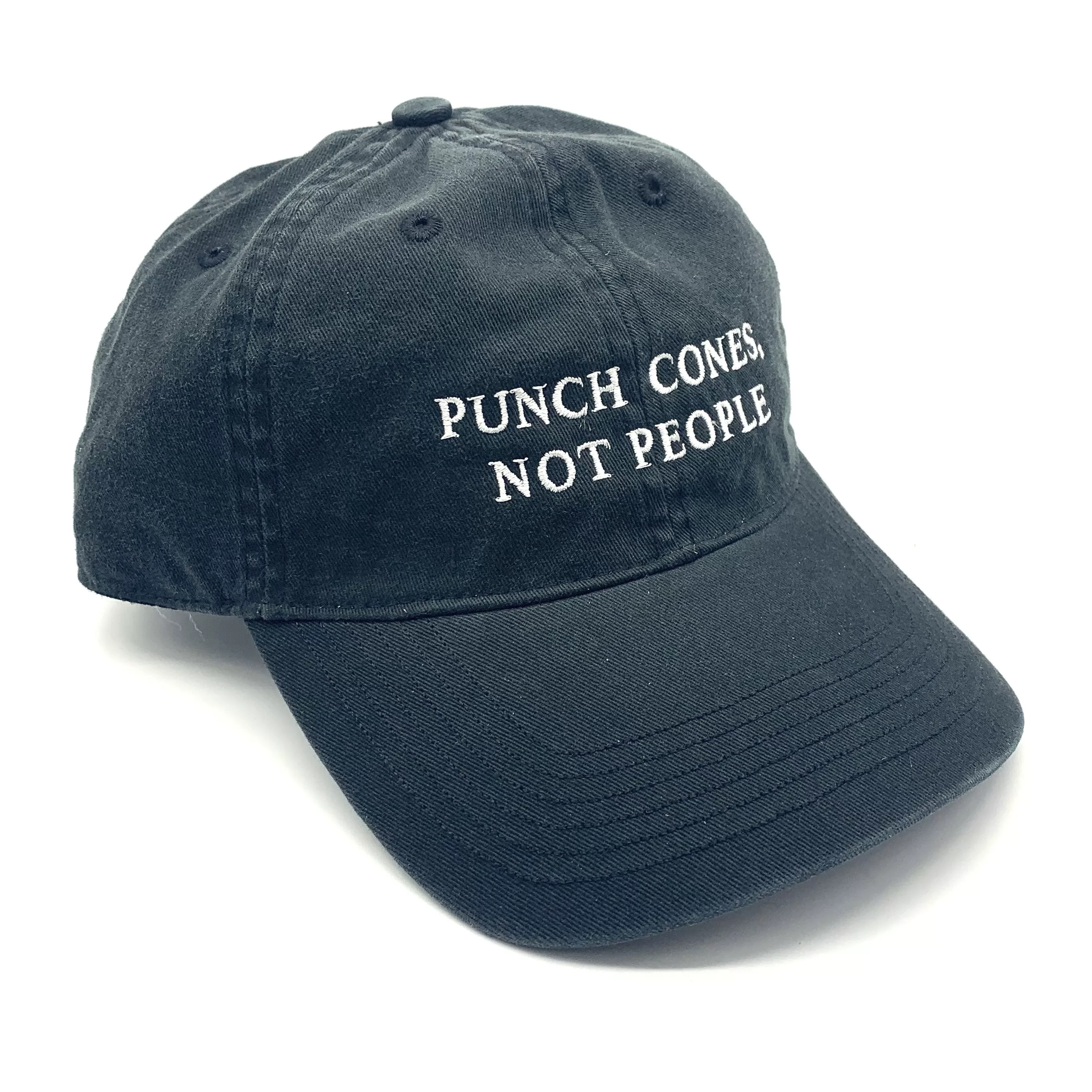 PUNCH CONES BLACK DAD HAT PUNCH CONES BLACK DAD HAT