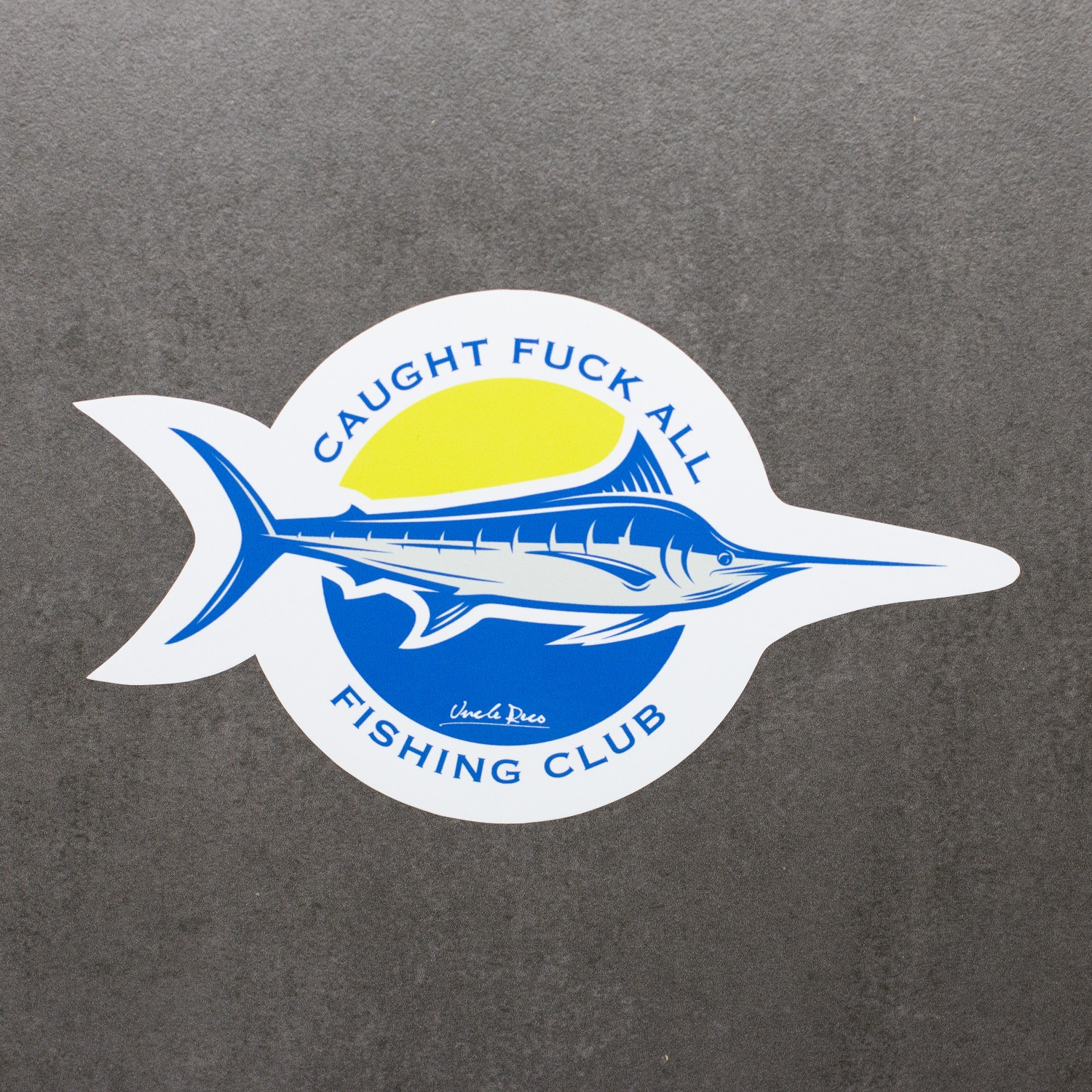 FISHING CLUB DIE CUT STICKER FISHING CLUB DIE CUT STICKER
