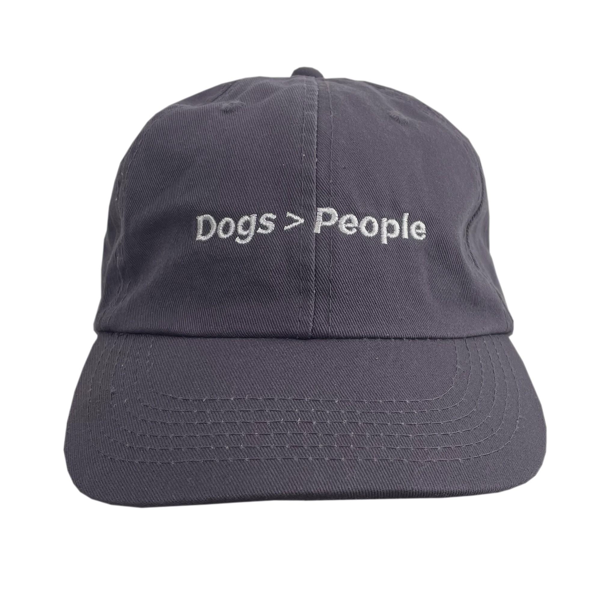DOGS ARE BETTER CHARCOAL DAD HAT