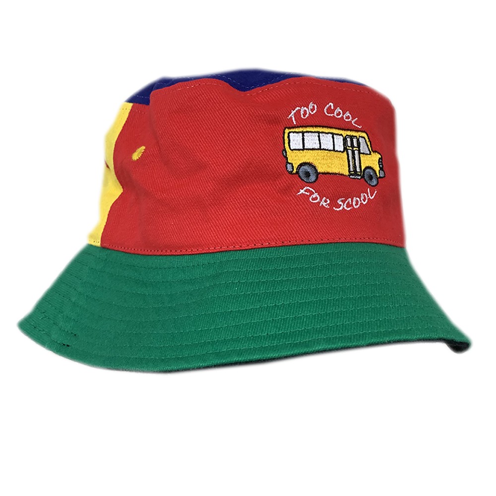 multi coloured bucket hat