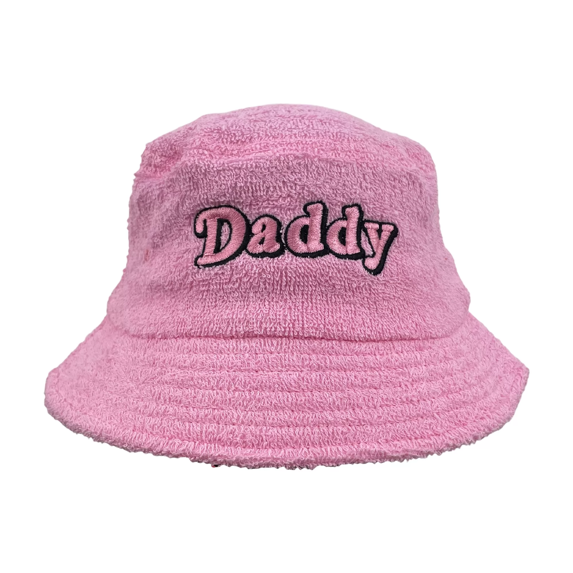 DADDY PINK TERRY TOWEL BUCKET HAT DADDY PINK TERRY TOWEL BUCKET HAT