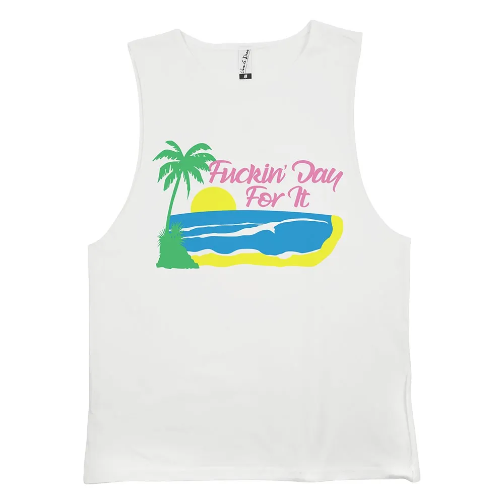 DAY FOR IT WHITE TANK DAY FOR IT WHITE TANK