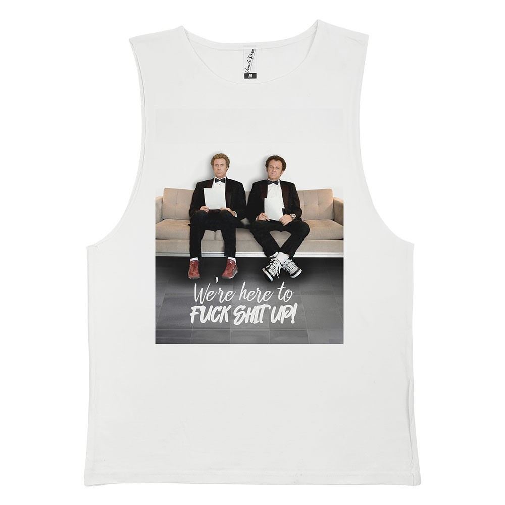 FUCK SHIT UP WHITE TANK FUCK SHIT UP WHITE TANK