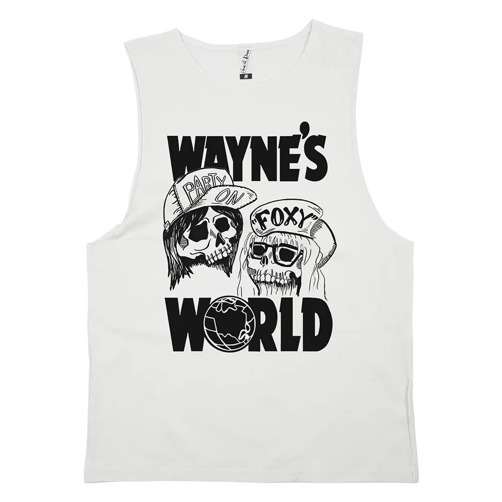 WAYNES WORLD WHITE TANK WAYNES WORLD WHITE TANK