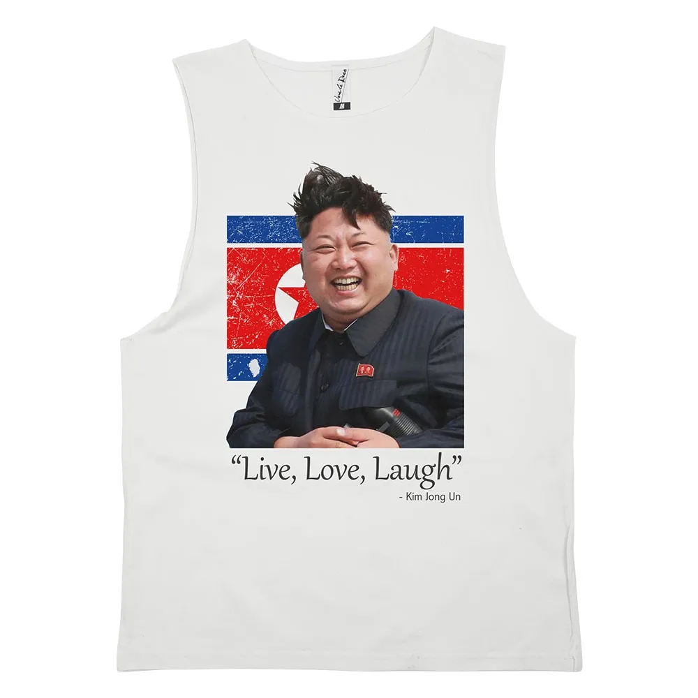 FLAG LIVE LOVE LAUGH WHITE TANK FLAG LIVE LOVE LAUGH WHITE TANK