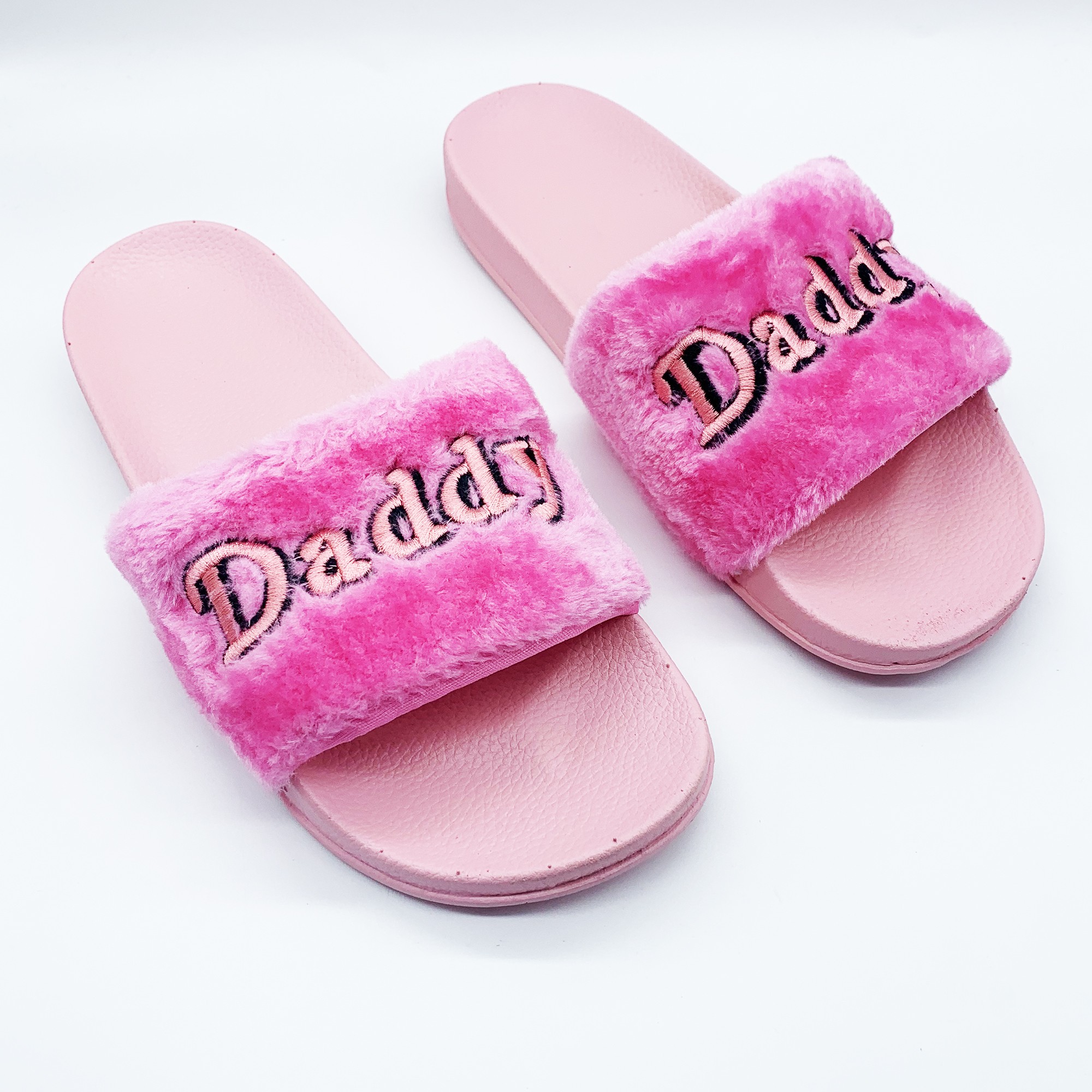 pink fur slides