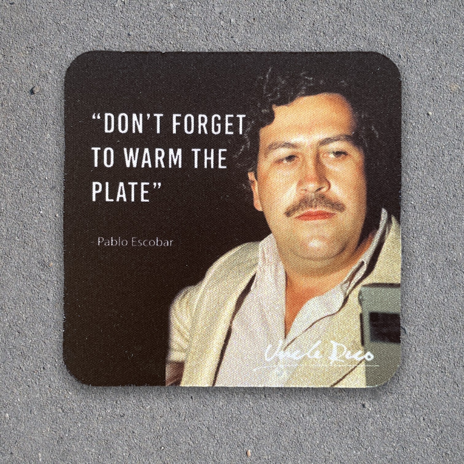 WARM THE PLATE COASTER