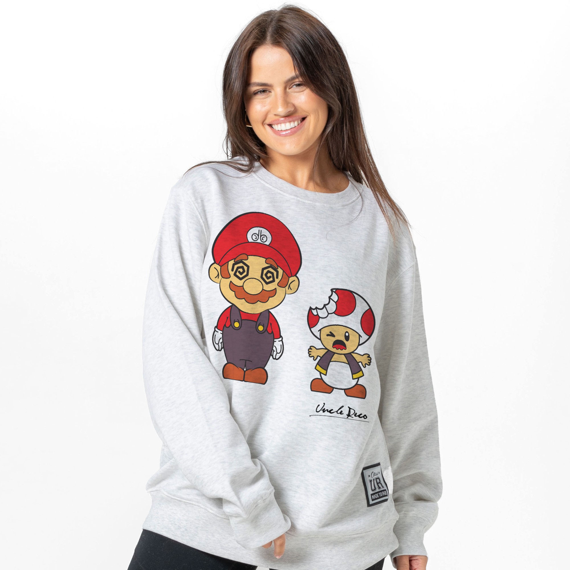 MUSHROOM WHITE MARLE CREW