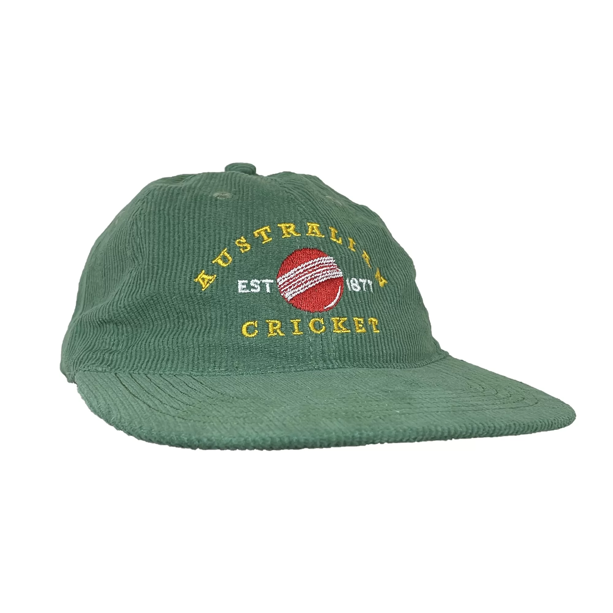 AUSTRALIAN CRICKET GREEN CORD HAT AUSTRALIAN CRICKET GREEN CORD HAT