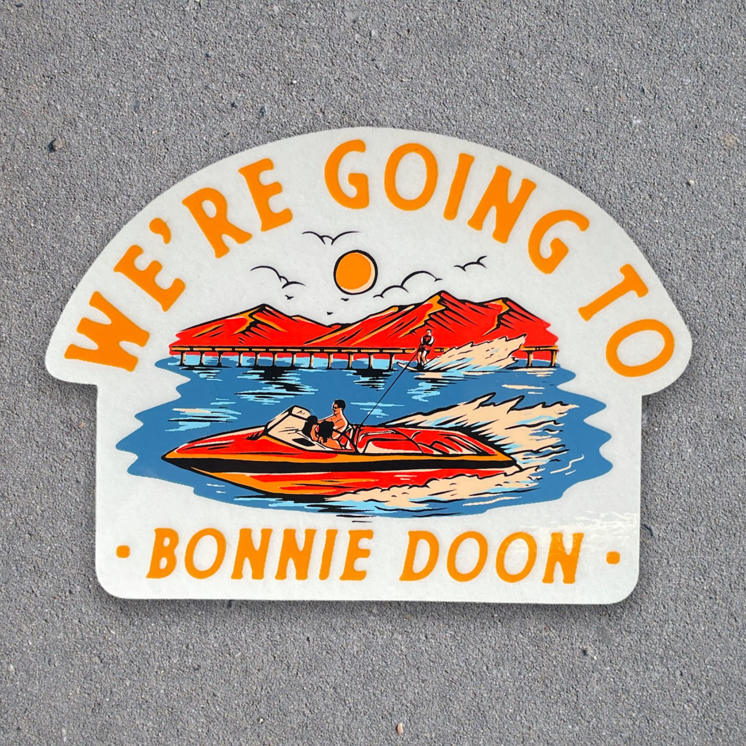 BONNIE DOON DIE CUT STICKER BONNIE DOON DIE CUT STICKER