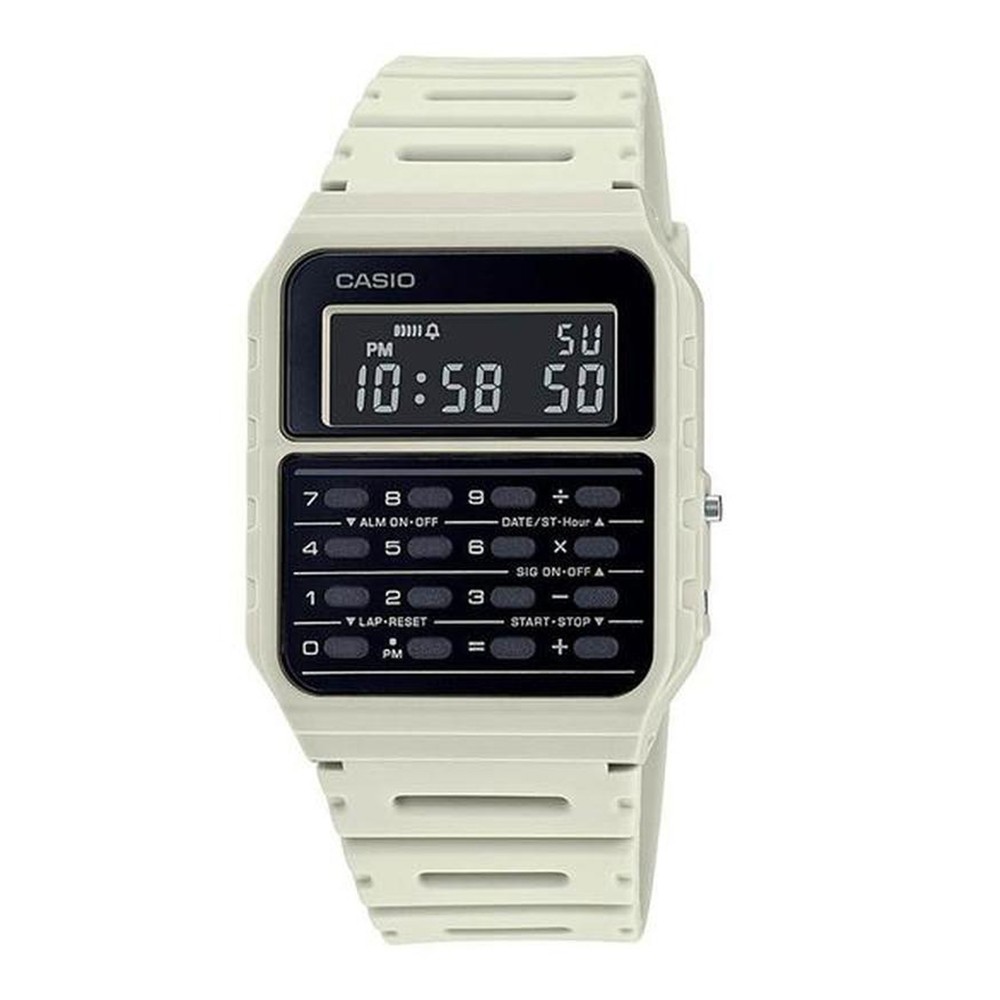 CASIO WHITE CALCULATOR WATCH CASIO WHITE CALCULATOR WATCH