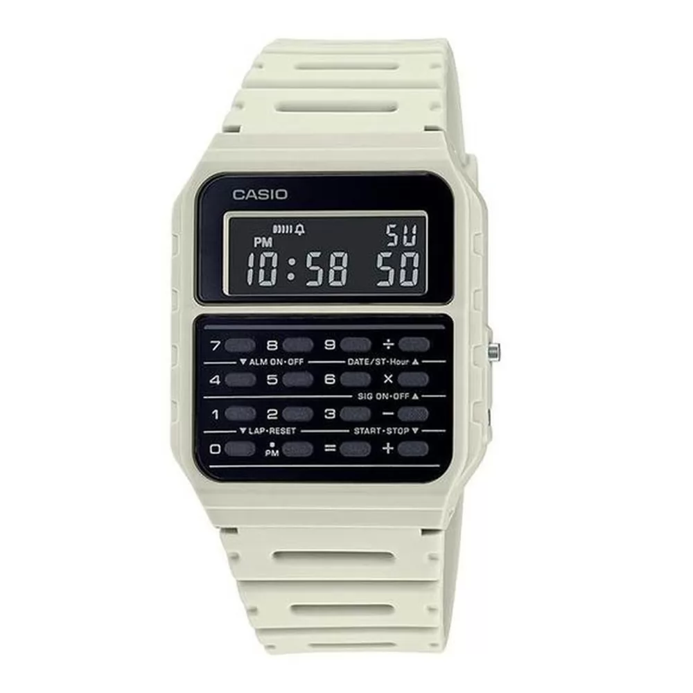 CASIO WHITE CALCULATOR WATCH