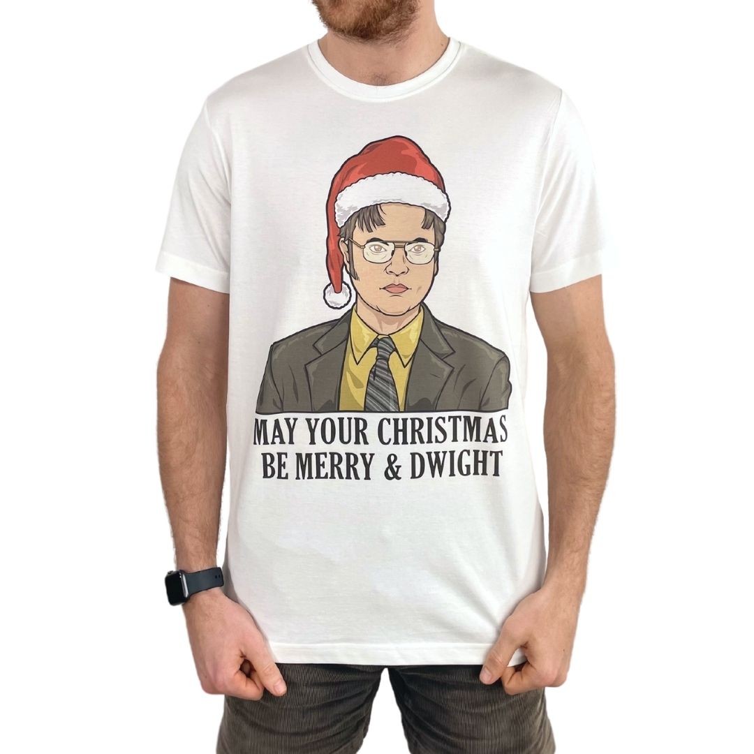 MERRY AND DWIGHT WHITE TEE
