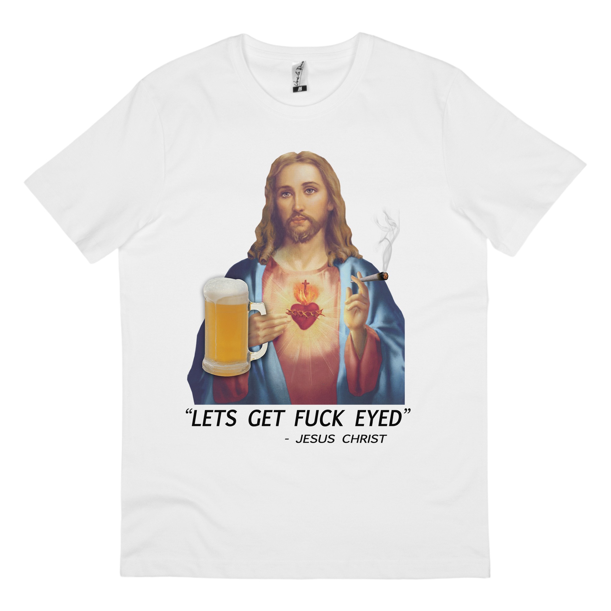 DRUNK CHRIST WHITE TEE DRUNK CHRIST WHITE TEE