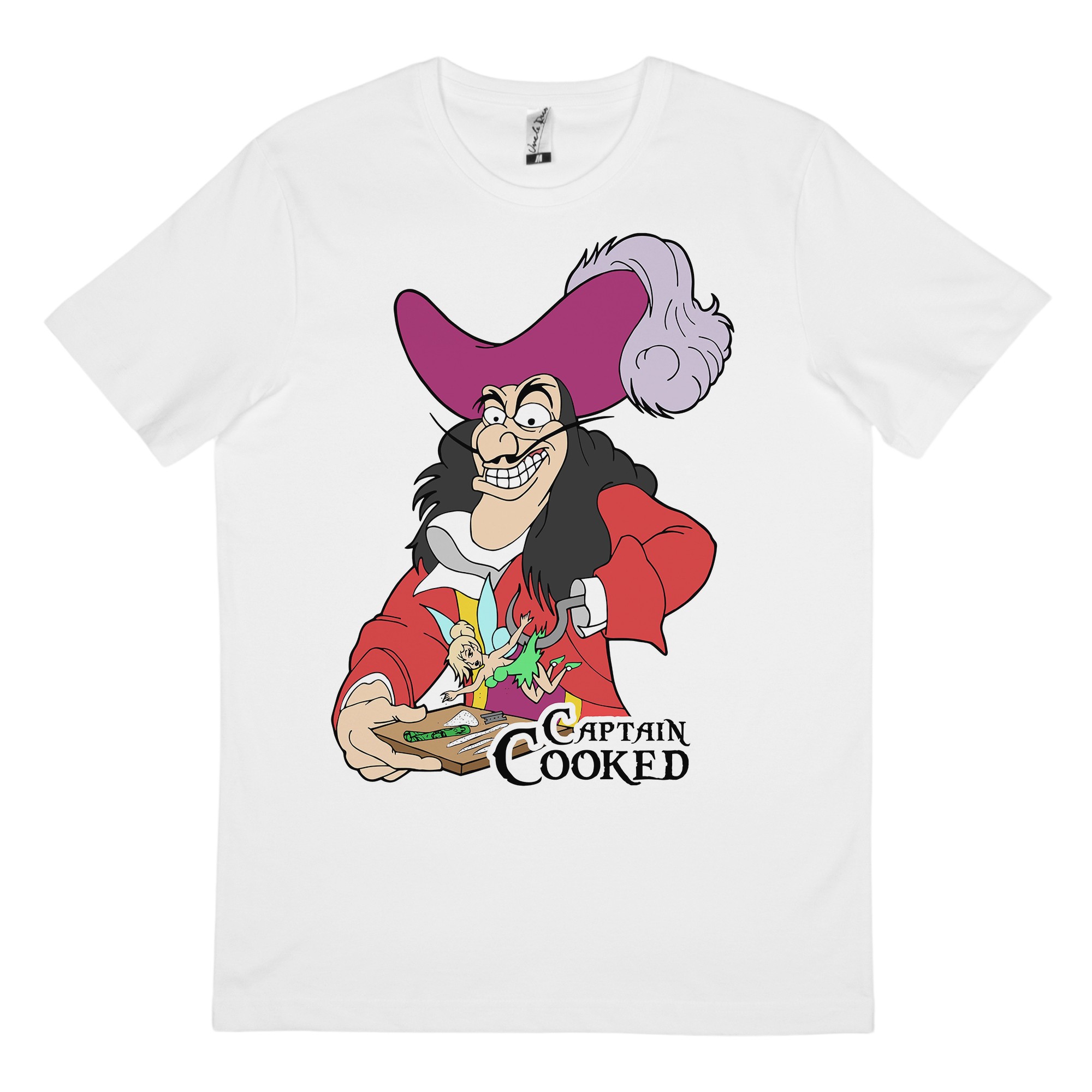 CAPTAIN COOKED WHITE TEE CAPTAIN COOKED WHITE TEE