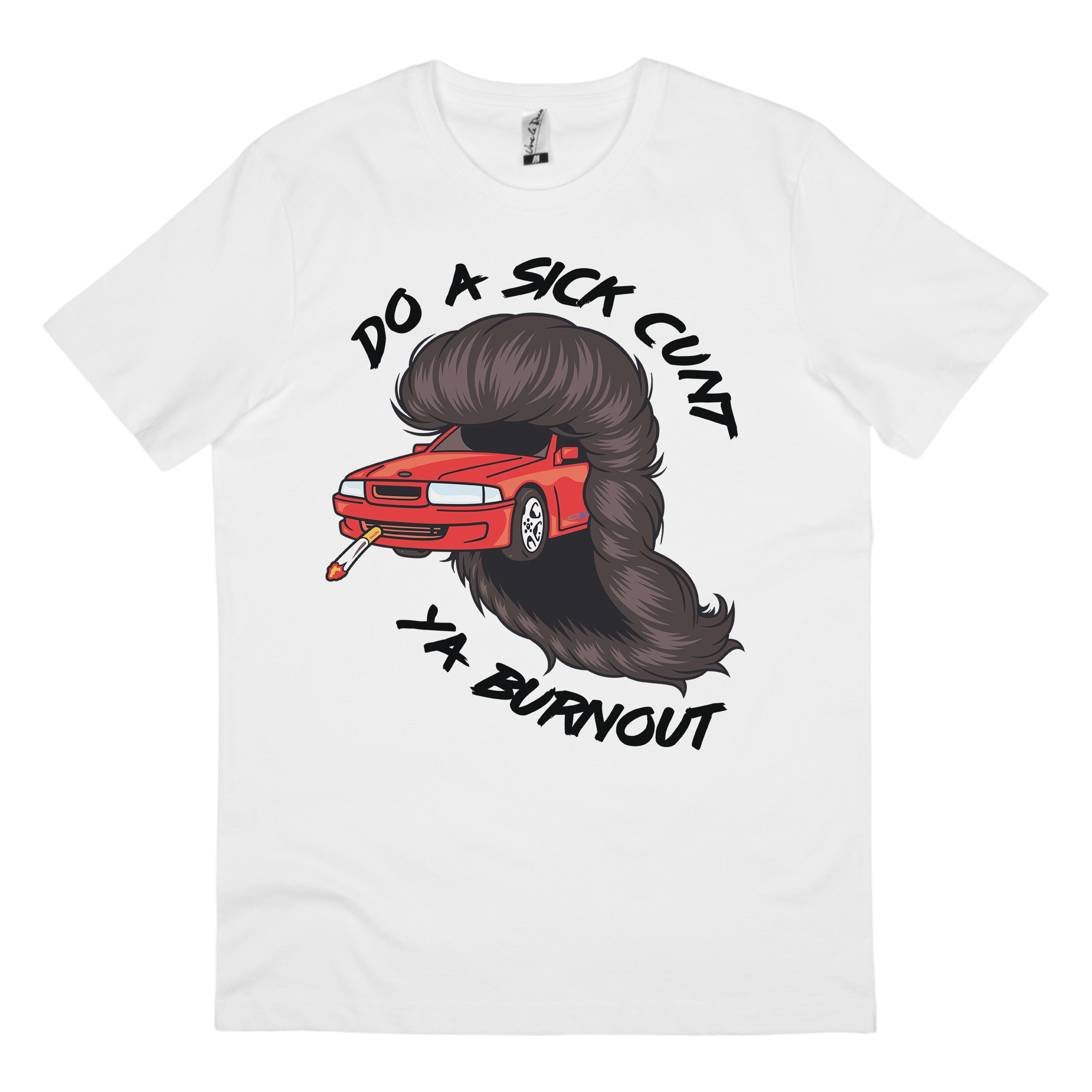 BURNOUT WHITE TEE BURNOUT WHITE TEE