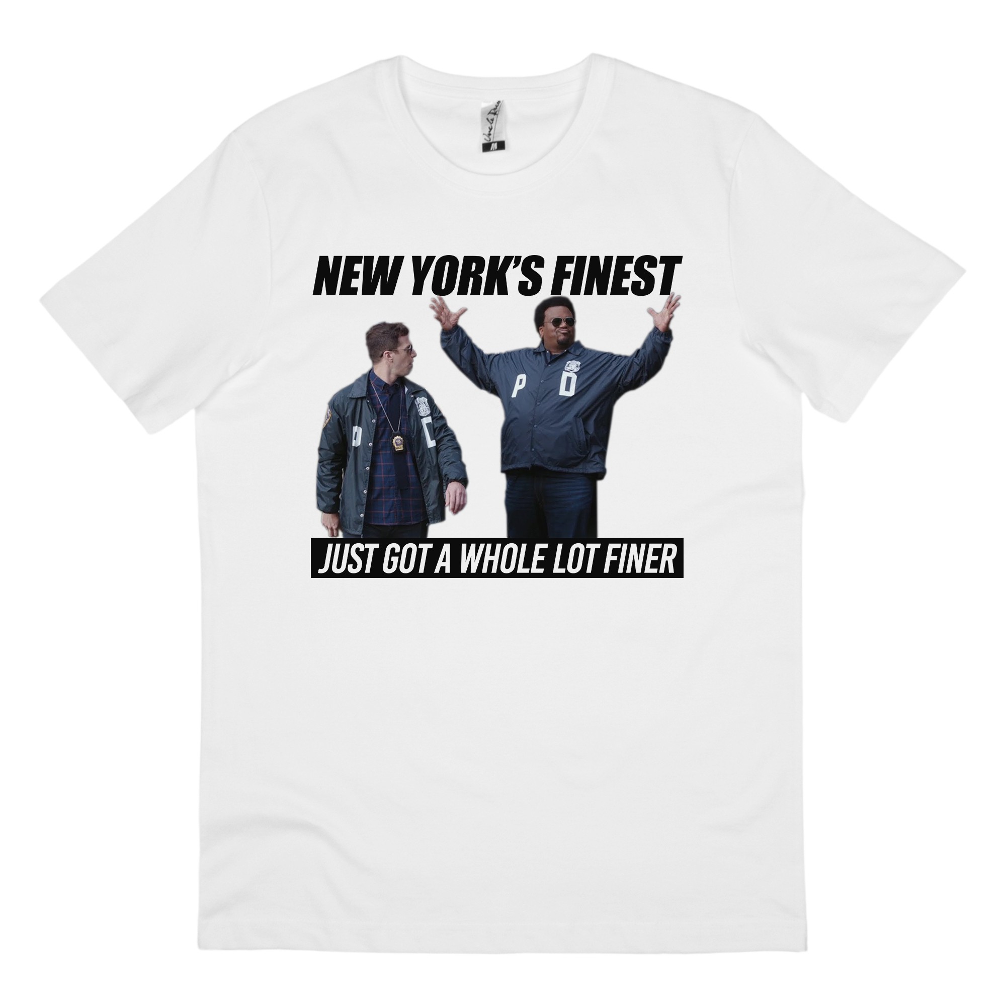 NEW YORKS FINEST WHITE TEE NEW YORKS FINEST WHITE TEE