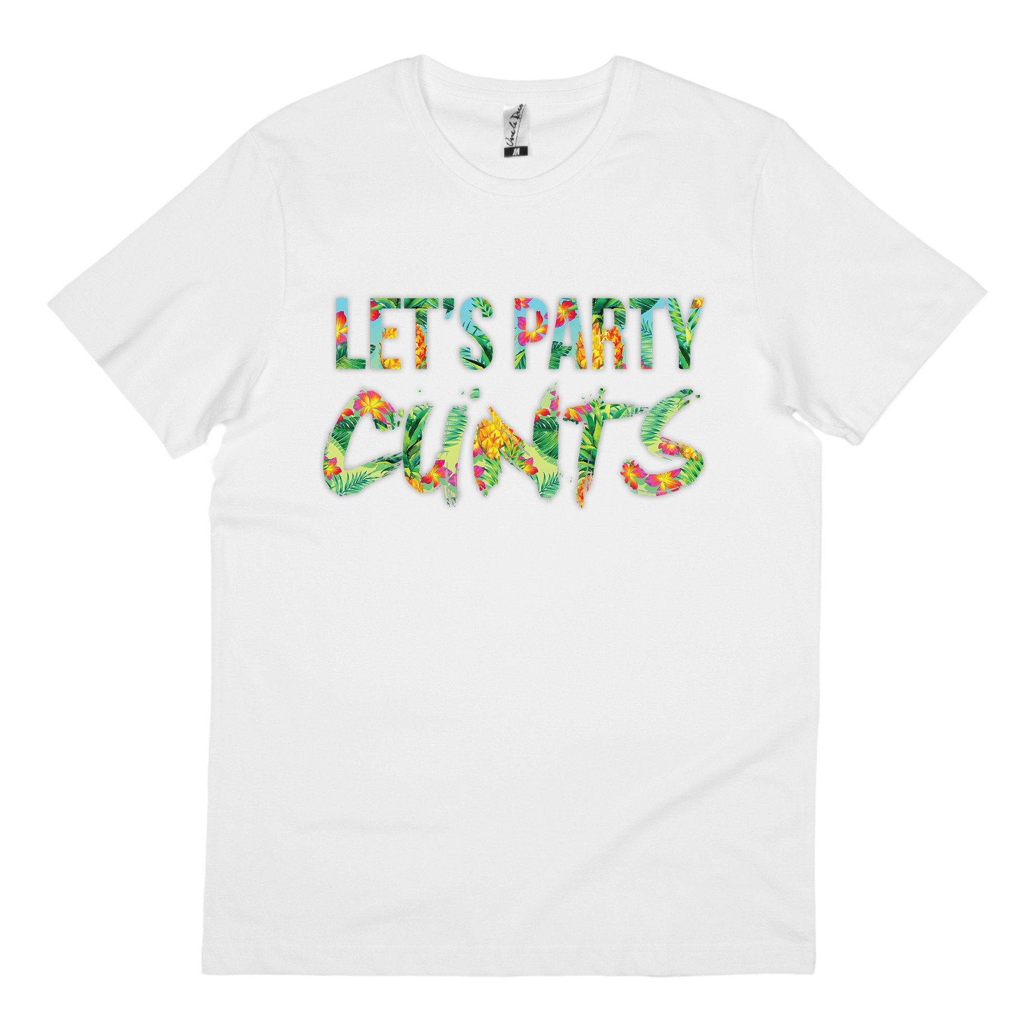 LET'S PARTY WHITE TEE