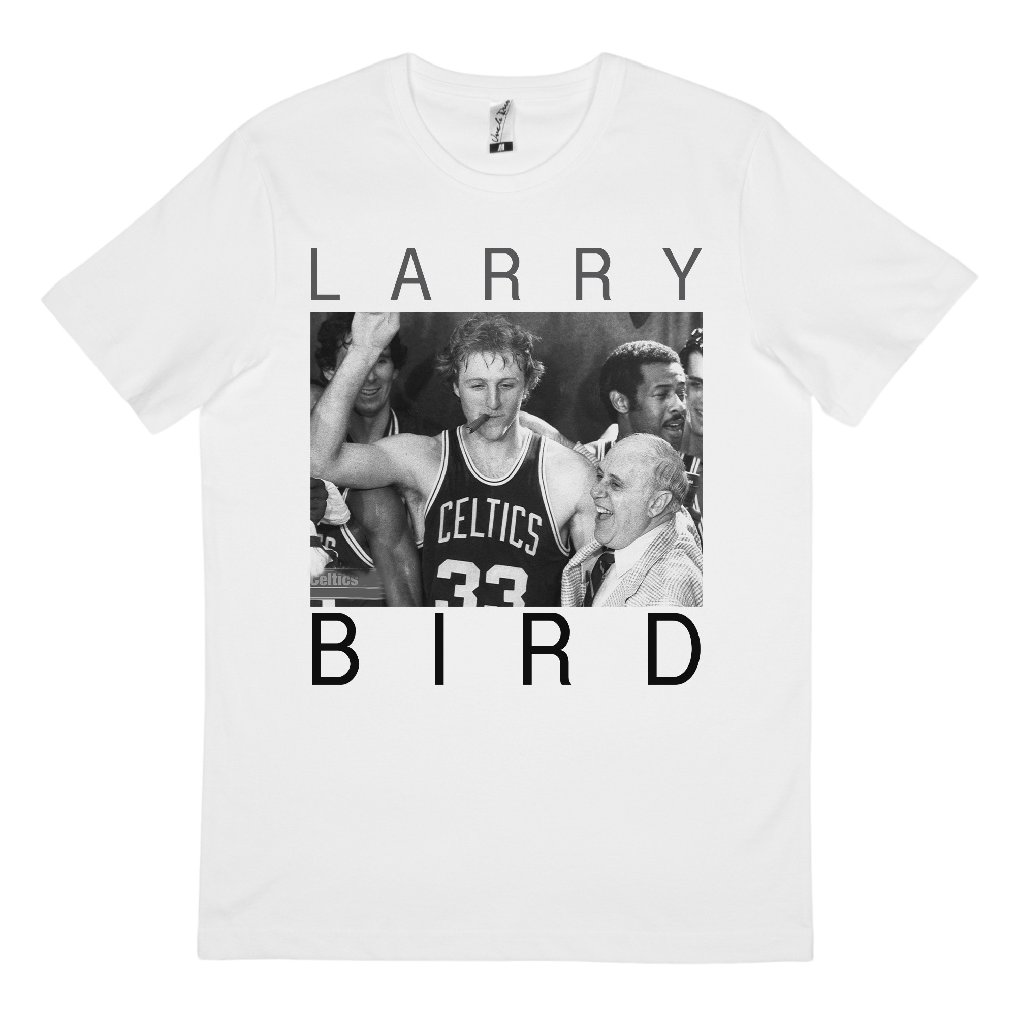 LARRY BIRD WHITE TEE LARRY BIRD WHITE TEE