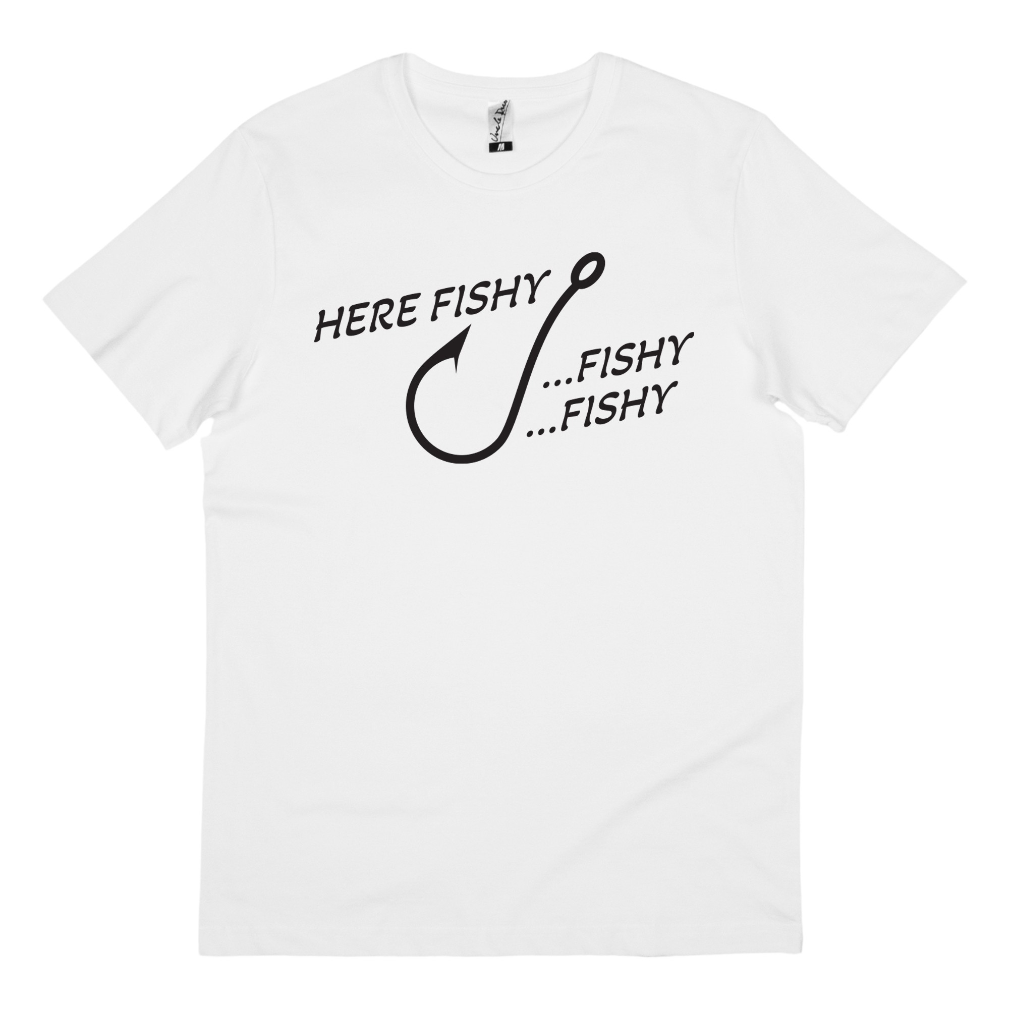 HERE FISHY WHITE TEE HERE FISHY WHITE TEE