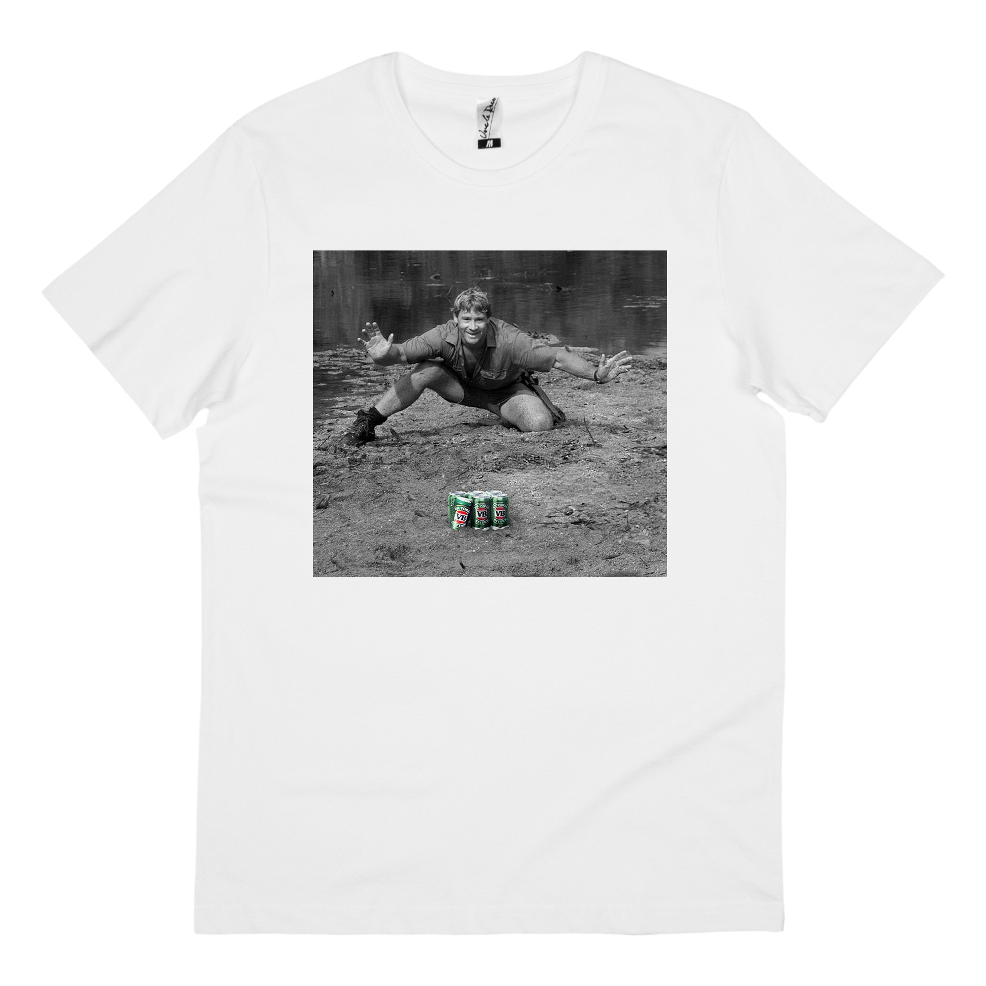 GREEN DEMON WHITE TEE GREEN DEMON WHITE TEE